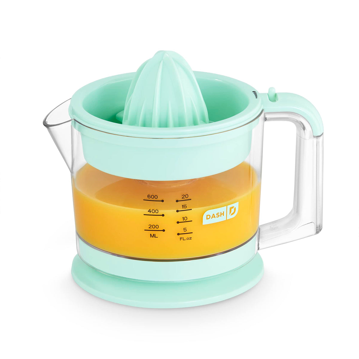 Dash Citrus Juicer, Dual Citrus Cones, 20 Fl. Oz. Capacity, 25 Watts