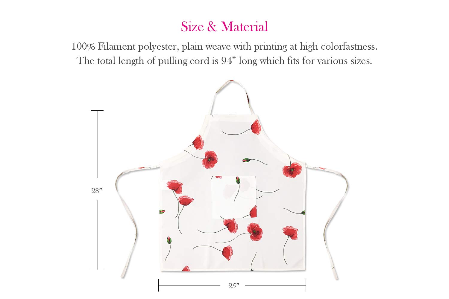 Fbts Basic Pack Of 3 Adjustable Aprons For Women And Men, Water Resistant Aprons With Pockets For Kitchen Cooking Baking Housewo