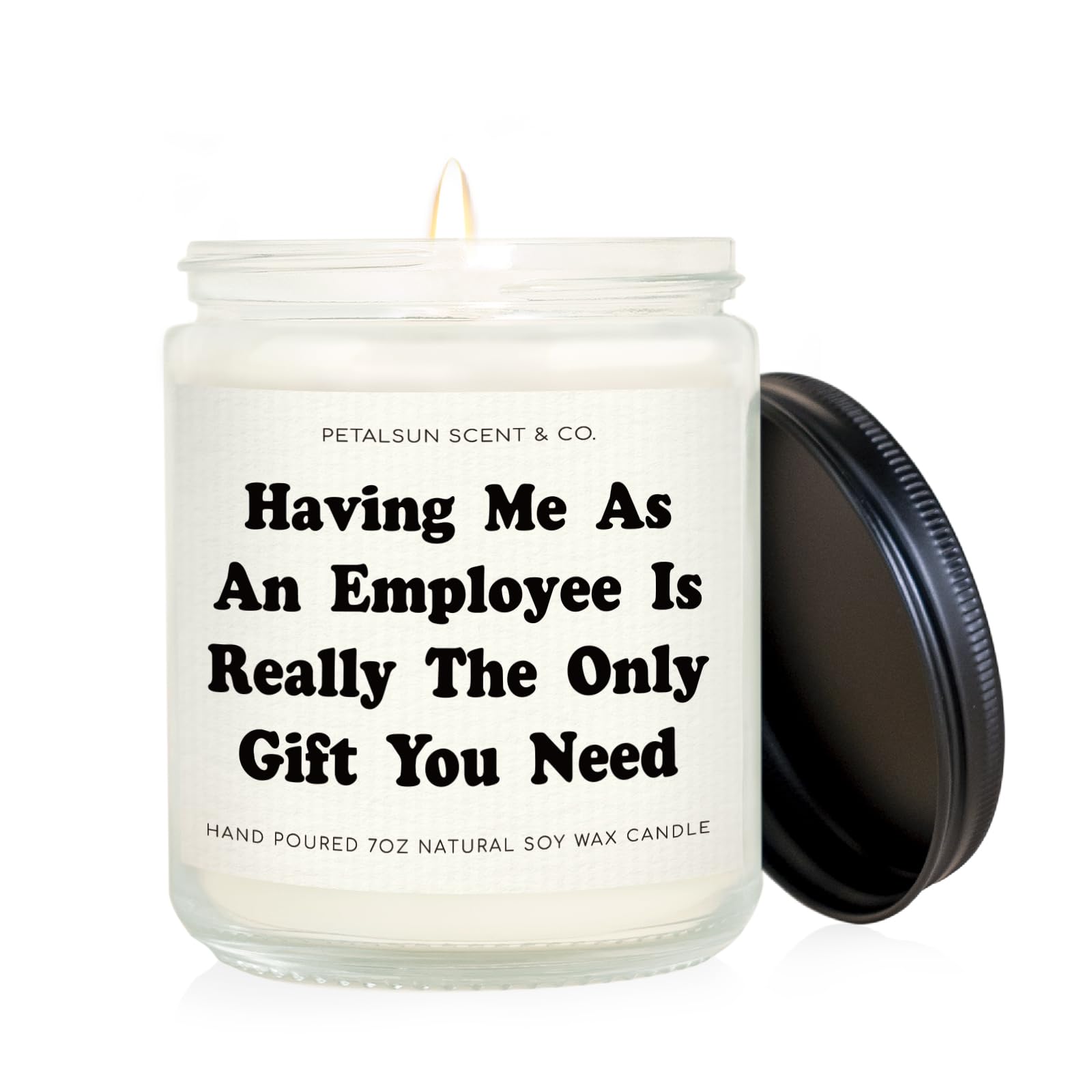 Petalsun Best Boss Gifts for Women, Men - Handmade Candle Gifts for Boss, Cool Gifts for Bosses, Boss Lady Gifts for Women, Boss