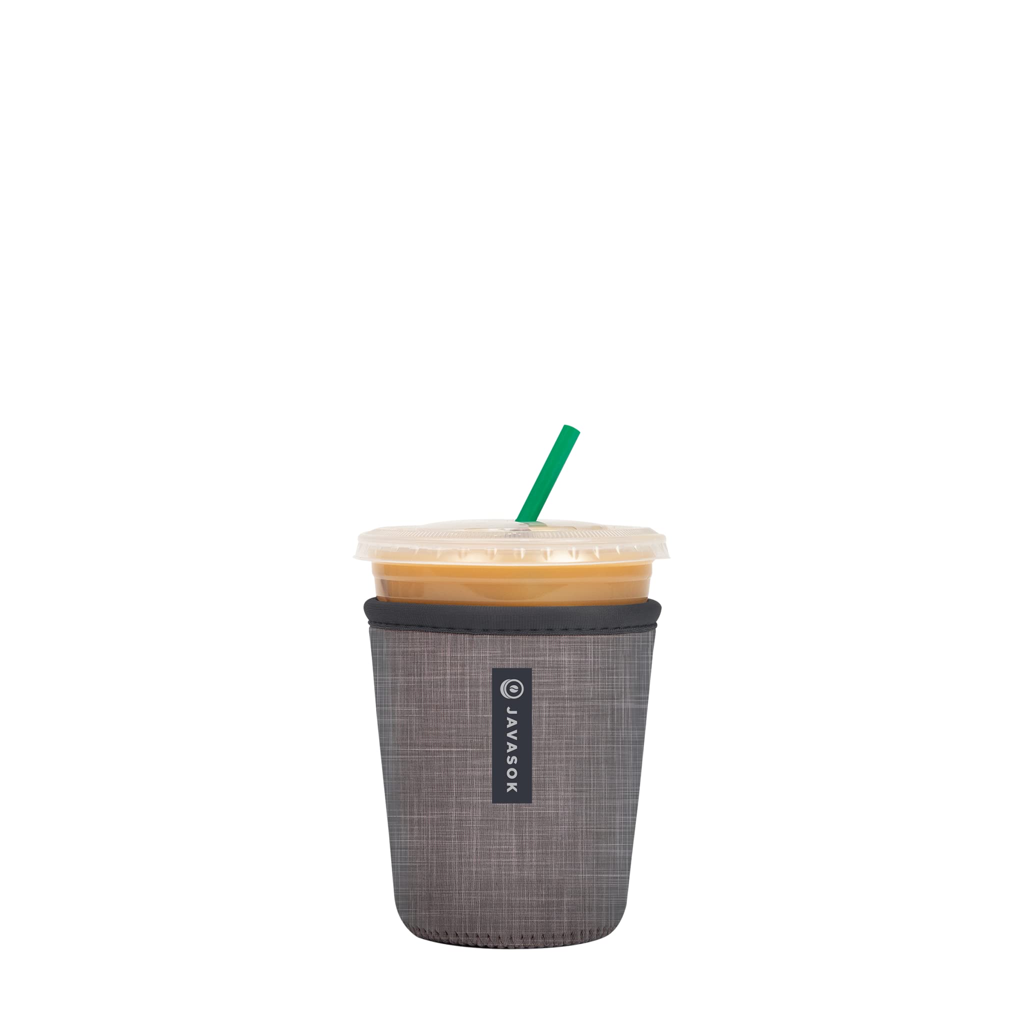 Sok It Java Sok Iced Coffee & Cold Soda Insulated Neoprene Cup Sleeve (Anthracite, Small: 16-20oz)