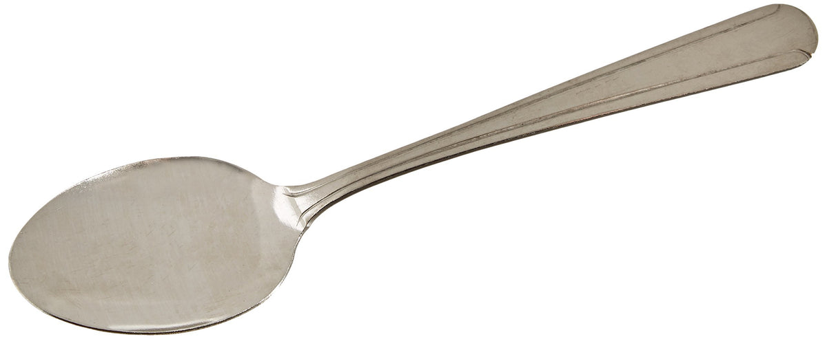 Winco 12-Piece Dominion Heavy Weight Dinner Spoon Set, 18-0 Stainless Steel,Silver