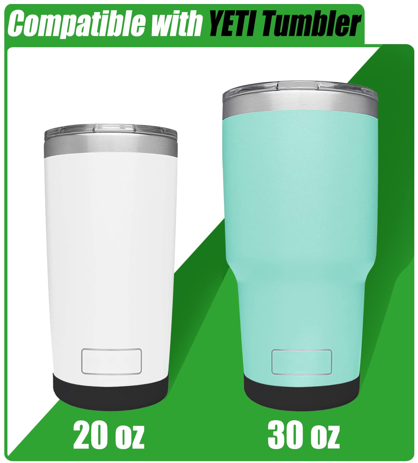 Silicone Boot Sleeve For Yeti Tumbler 30 Oz, 20 Oz - Safer Protection And Less Noise For Yeti Coffee Mug Cup 20Oz 30 Oz - Dishwa