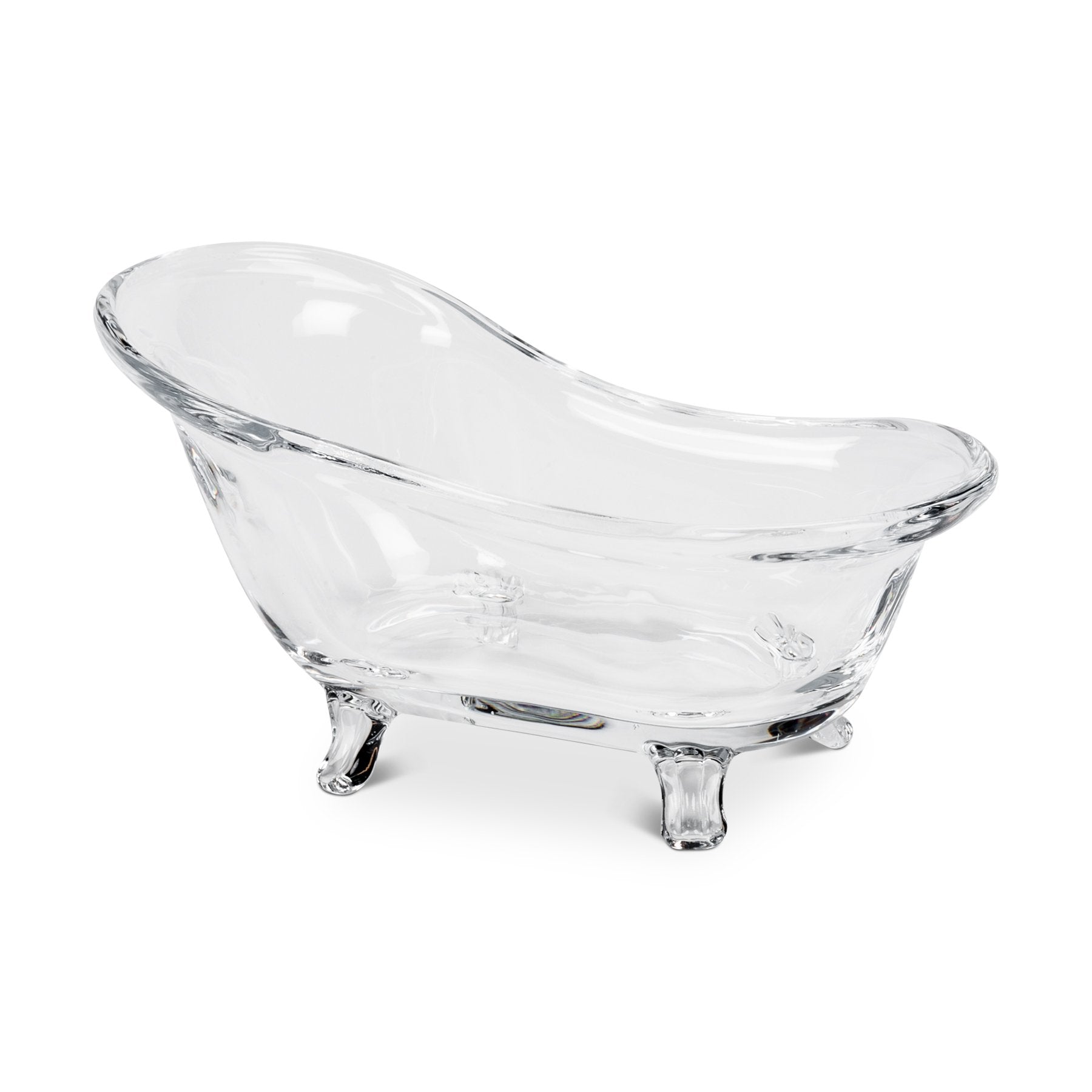 Abbott Collection Bathtub Soap Dish - Glass, 6"L, Model 27-BLISS, Elegant Design