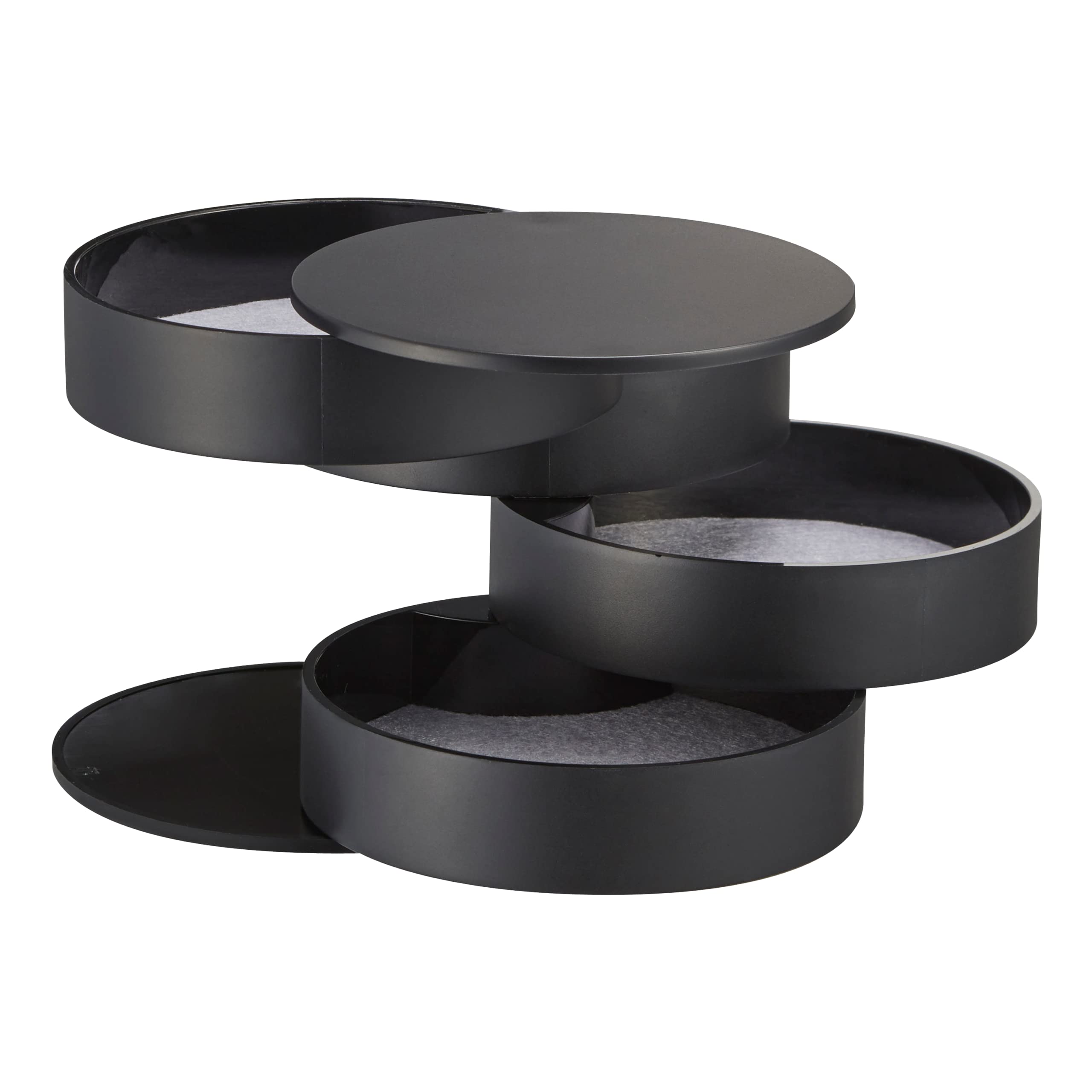 Yamazaki Home Secti Oned Jewelry Organizer Nail Art Supplies Earring Accessories Storage Holder Rotating Display ABS Plastic One