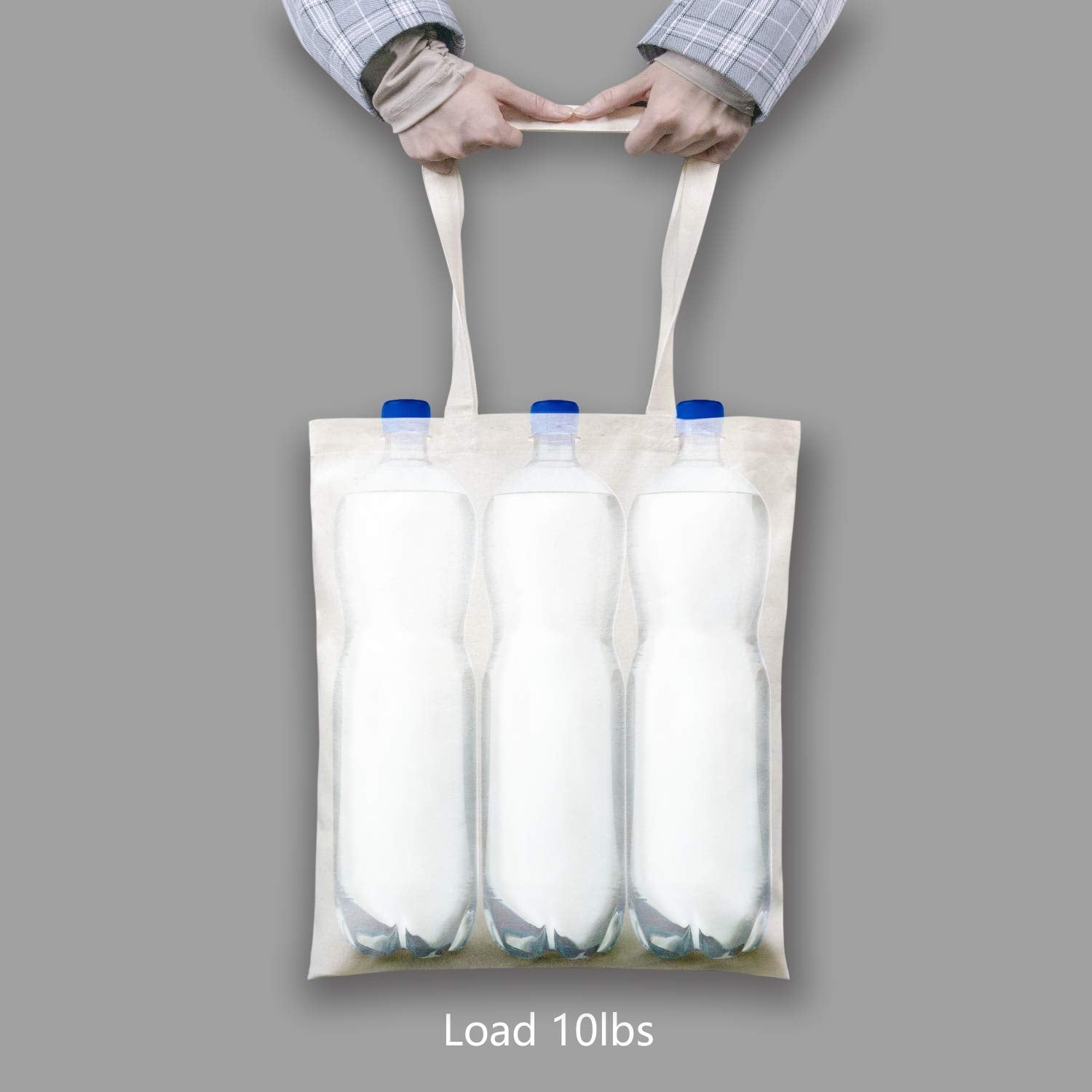 Topdesign 6 | 12 | 24 | 48 | 192 Pack Economical Cotton Tote Bag, Lightweight Medium Reusable Grocery Shopping Cloth Bags, Suita