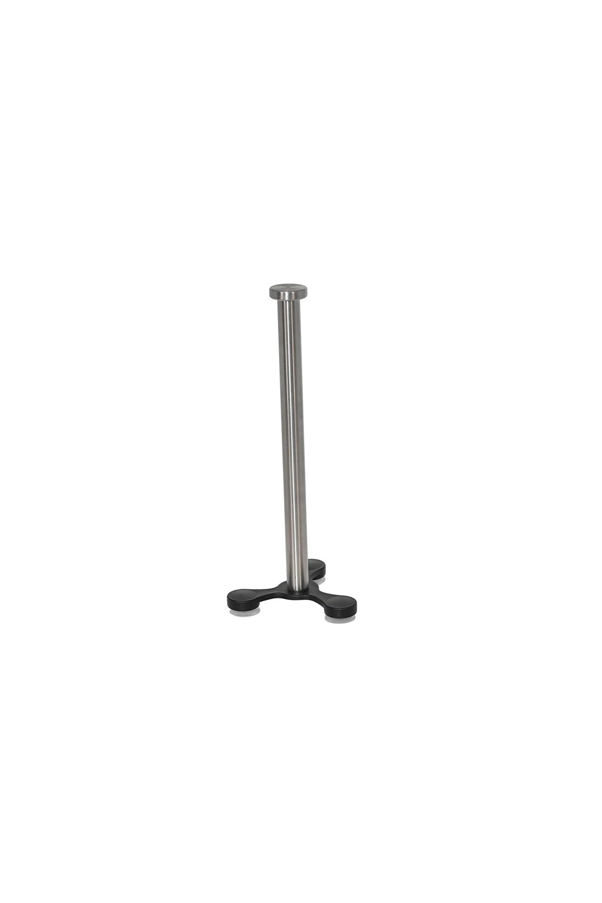 Home-X - Upright Suction Cup Countertop Stainless Steel Paper Towel Holder | Fits All Roll Sizes, Grips Tightly To Smooth Surfac