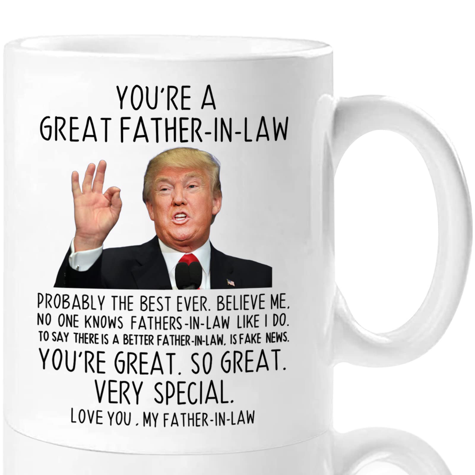Aurahouse You 'Re A Great Father In Law 11 Oz Coffee Mug, Funny Christmas Gifts For Father-In-Law, Father-In-Law Birthday Gifts,