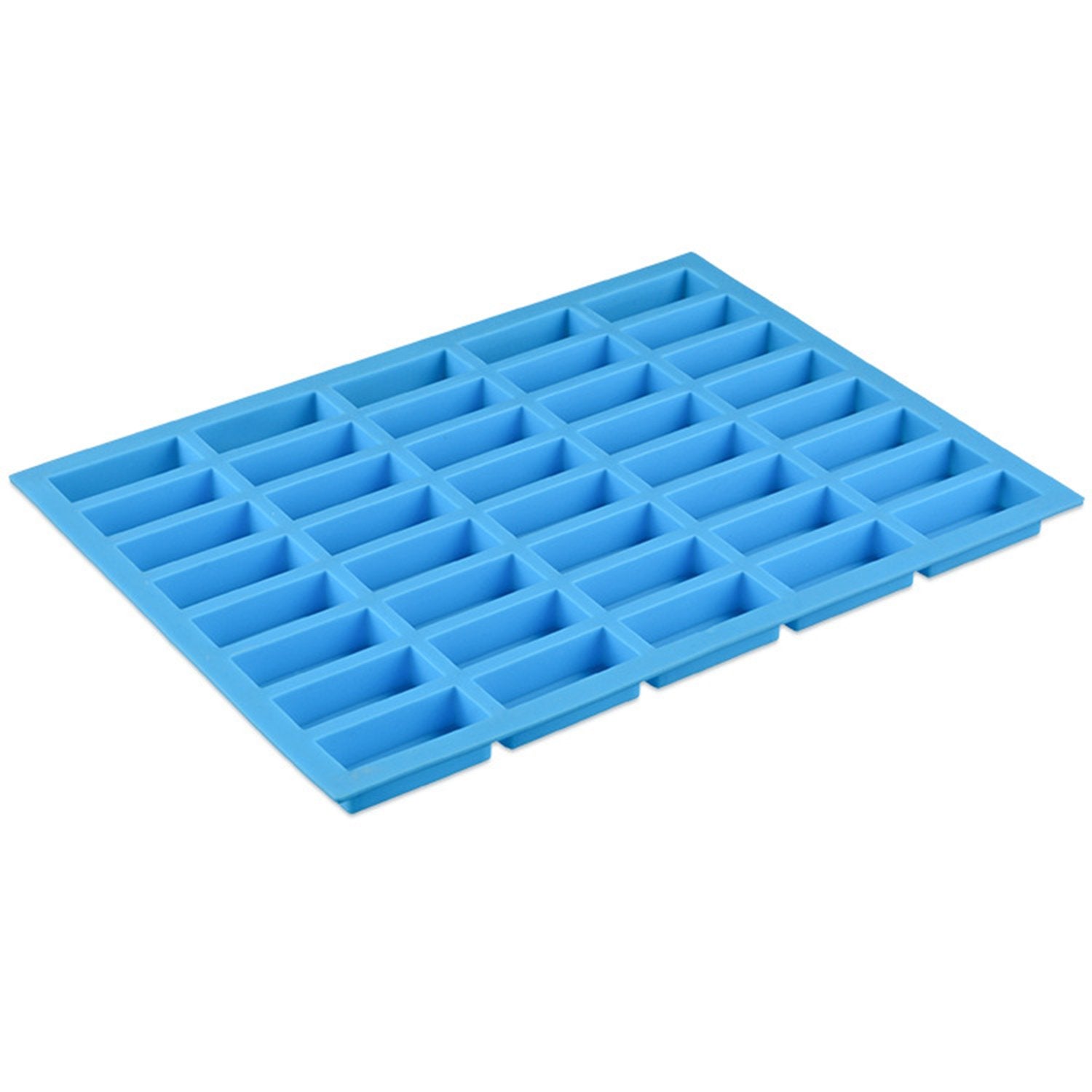 V-Fox 40 Cavities Rectangle Caramel Silicone Molds For Chocolate Truffles, Ganache, Jelly, Candy And Praline, Ice Cube Tray, Ran