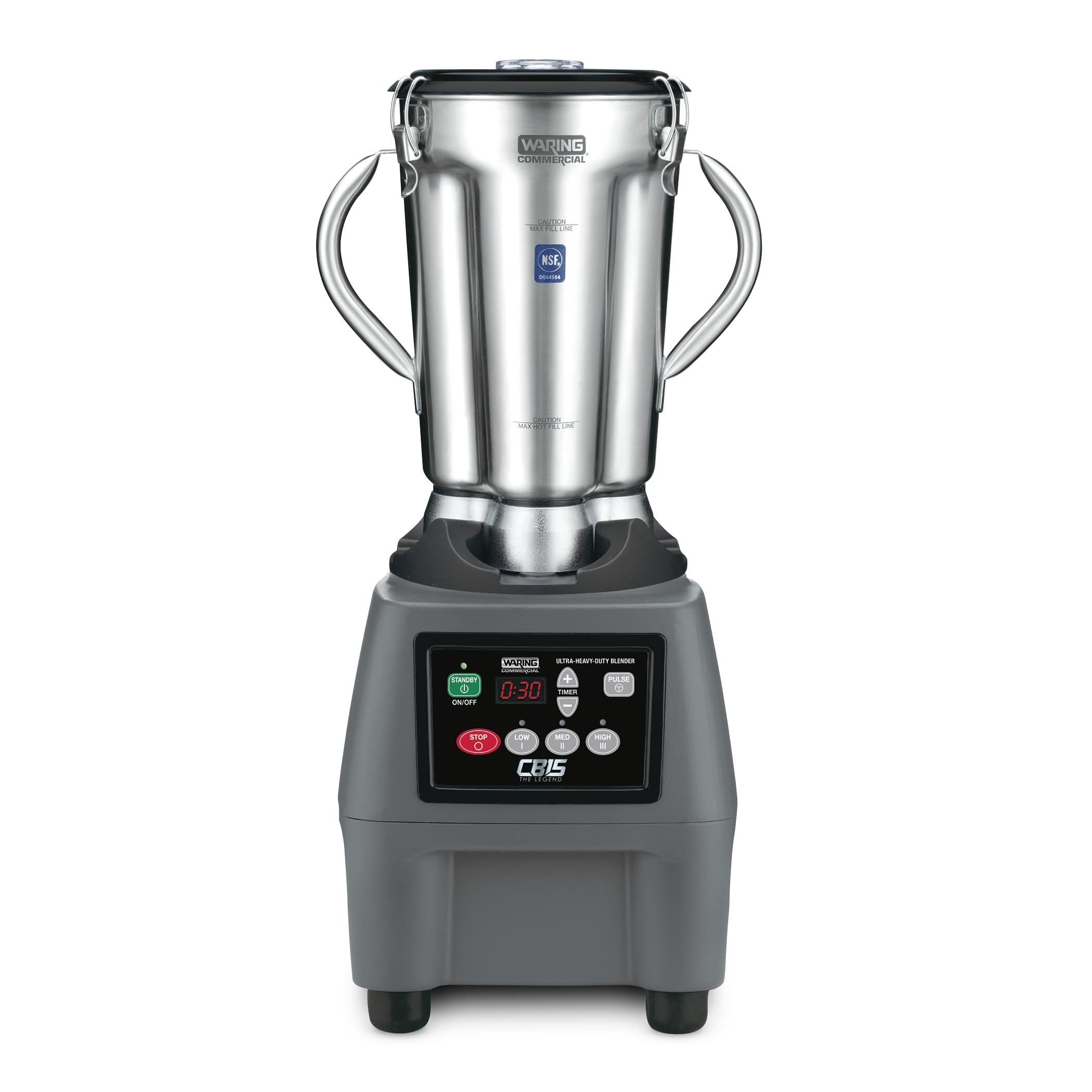 Waring Commercial Heavy-Duty Blender, 3.75 Horsepower Motor with 3-Minute Timer, 1-Gallon Stainless Steel Container for Professi