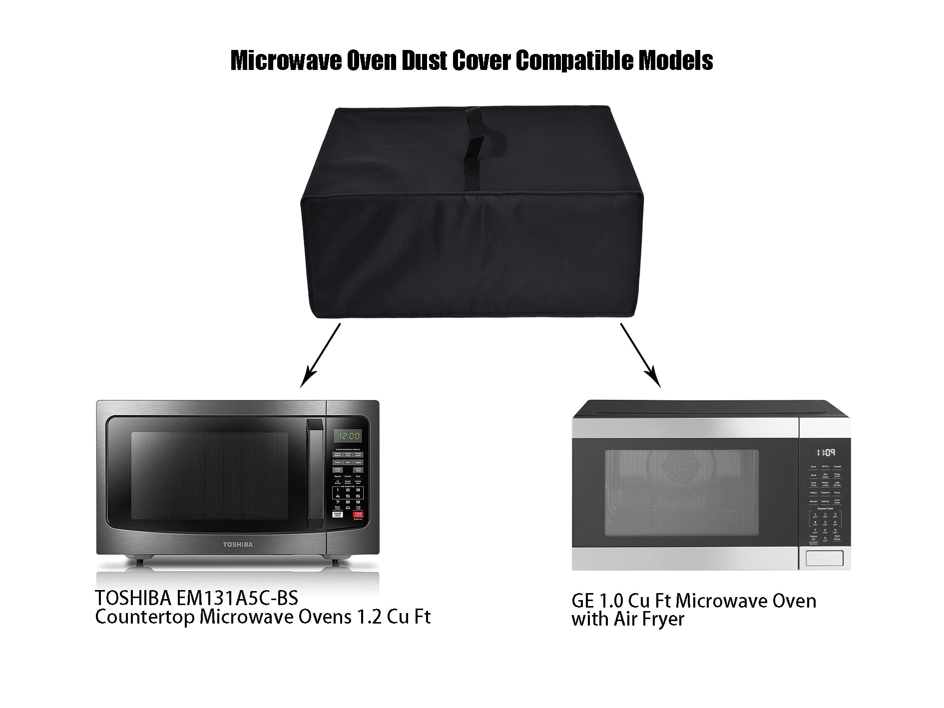 Nuenss-Ror Heat-Resistant Waterproof Microwave Oven Grill Cover Protector,Nylon Fabric Dust Cover Case For Toshiba Em131A5C-Bs C