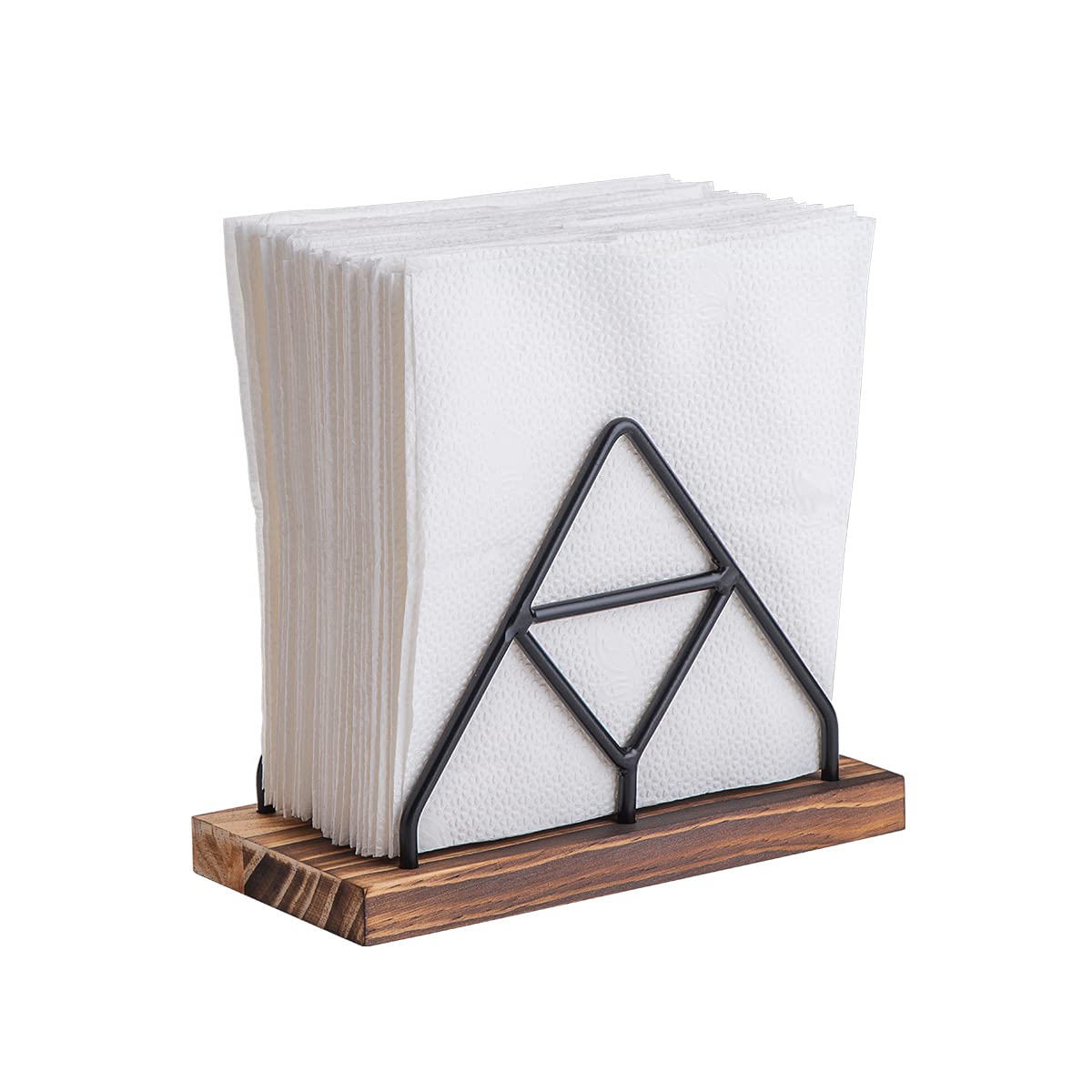 Choxila Napkin Holder For Table, Napkin Dispenser With Black Metal Wire For Modern Farmhouse Decor Restaurant Kitchen Decor