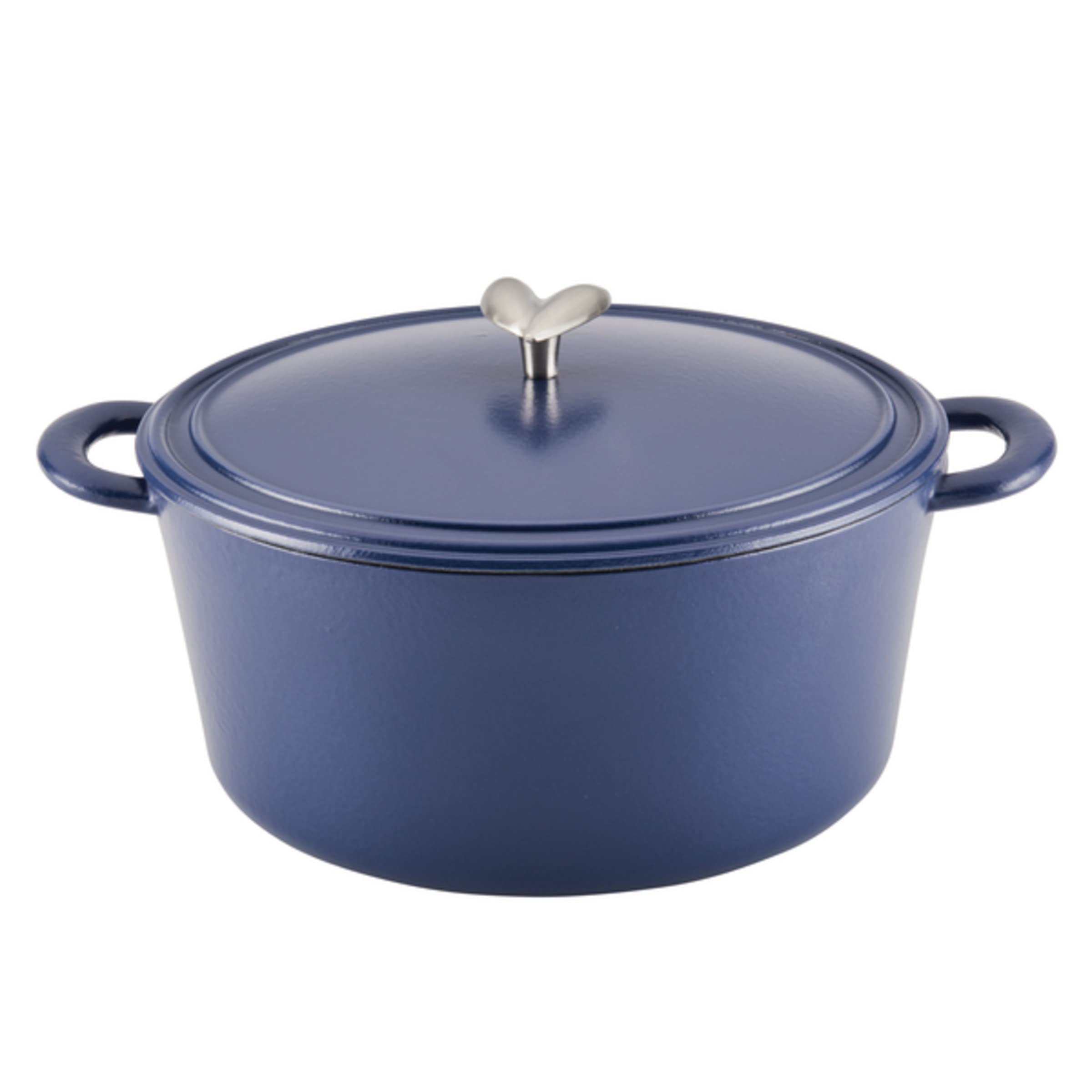 Ayesha Curry Enameled Cast Iron Dutch Oven/Casserole Pot with Lid, 6 Quart  Anchor Blue