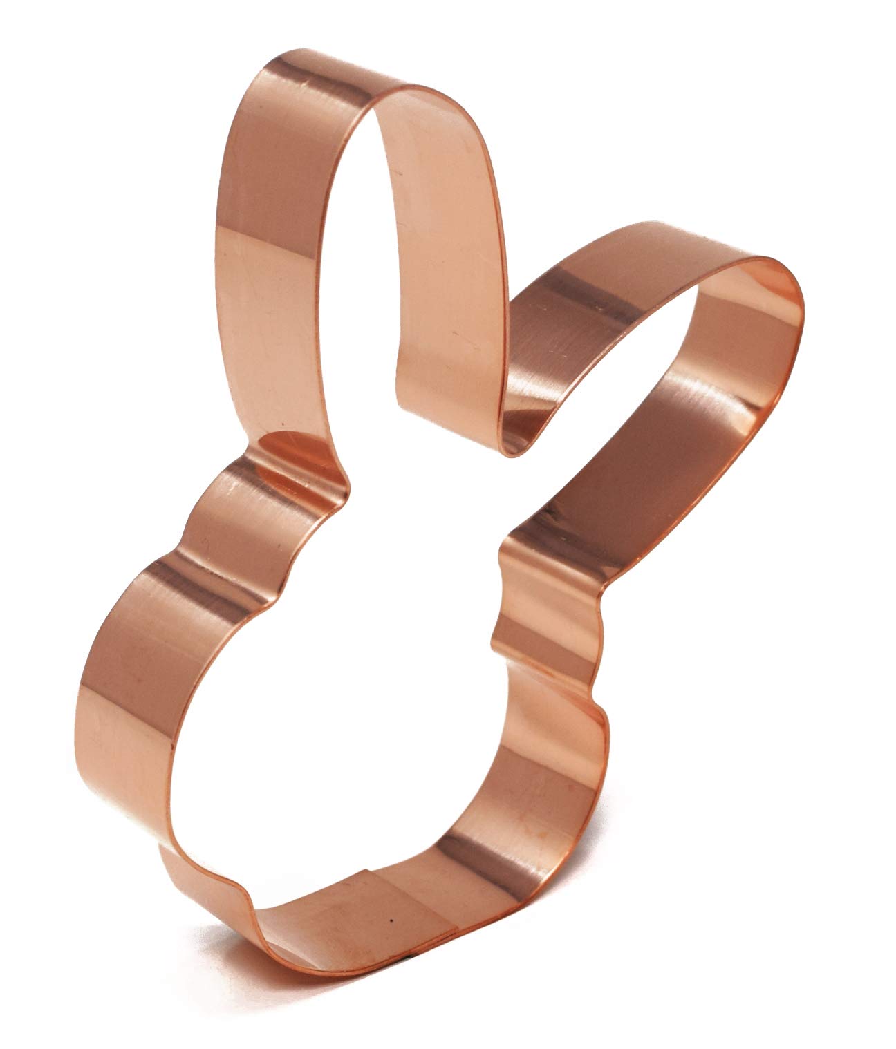 4 Inch Easter Bunny Face Cookie Cutter 4 X 3 Inches - Handcrafted Copper Cookie Cutter By The Fussy Pup