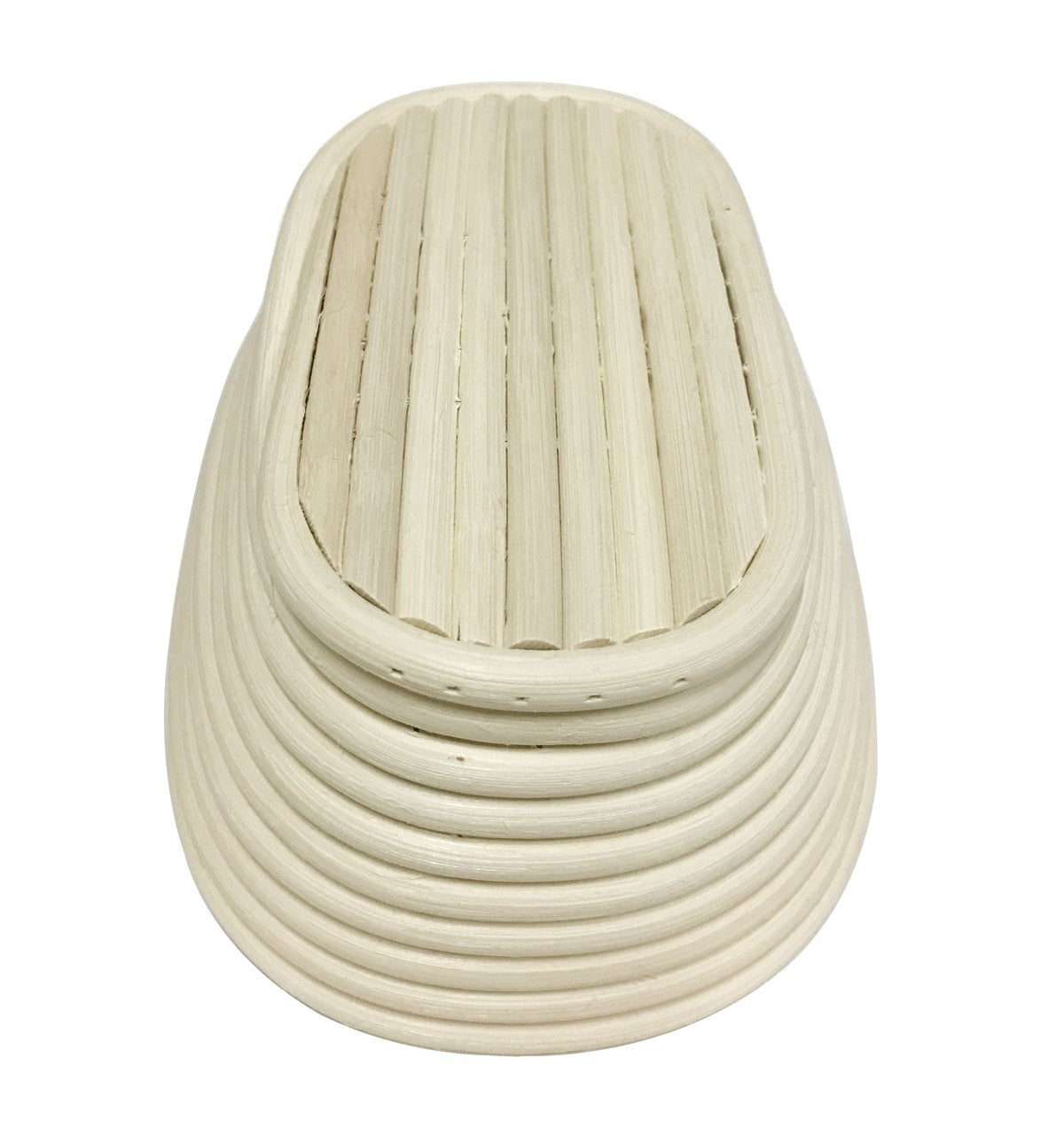 Eoocvt 8.2 Inch Oval Long Banneton Brotform Bread Dough Proofing Rising Rattan Handmade Basket With Linen Liner Cloth - 21 X 14