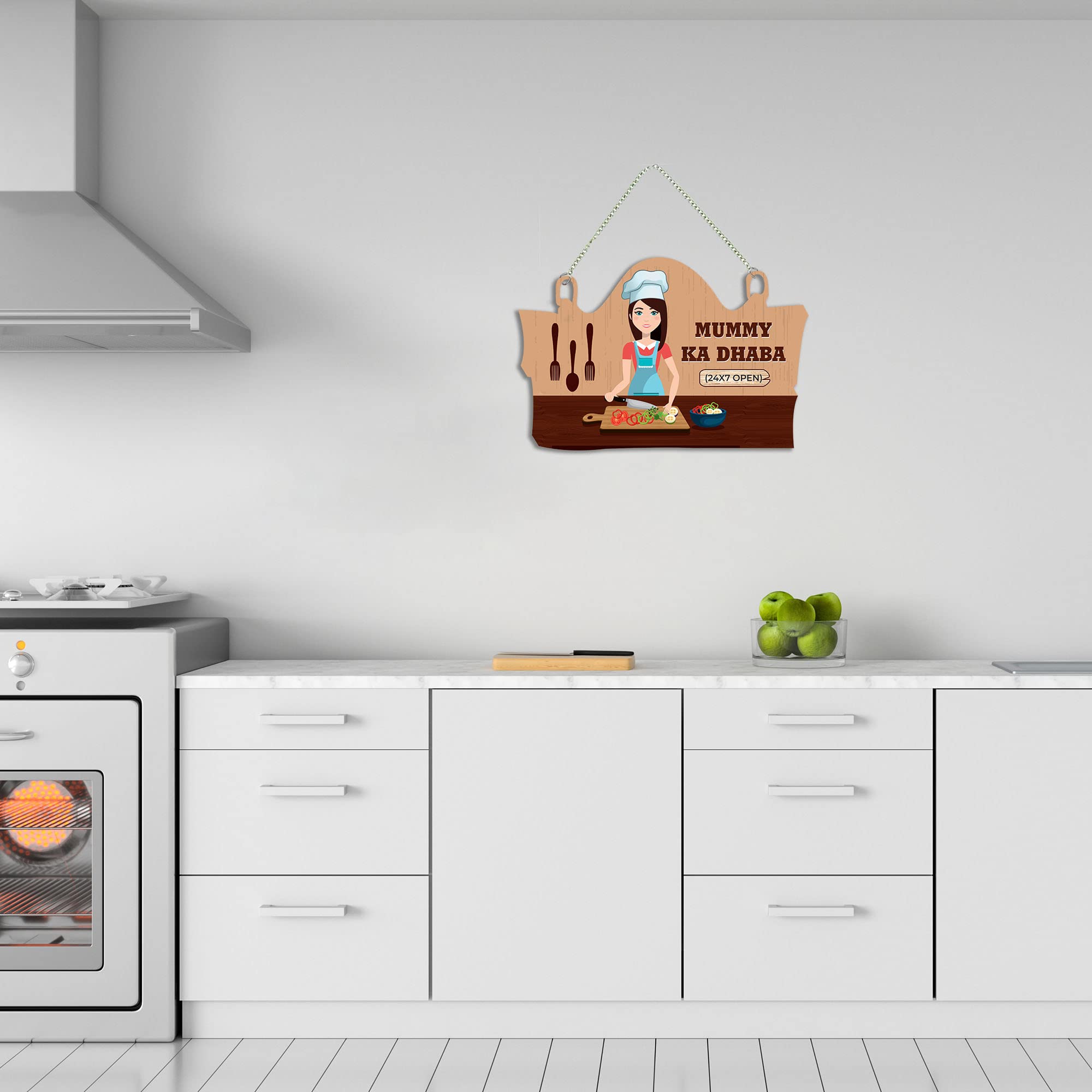 Artvibes Kitchen Wall Hanger for Home Decor | Gifts | Wall Art for Living Room Wall | Decoration Wooden Hanging Items | Kitchen