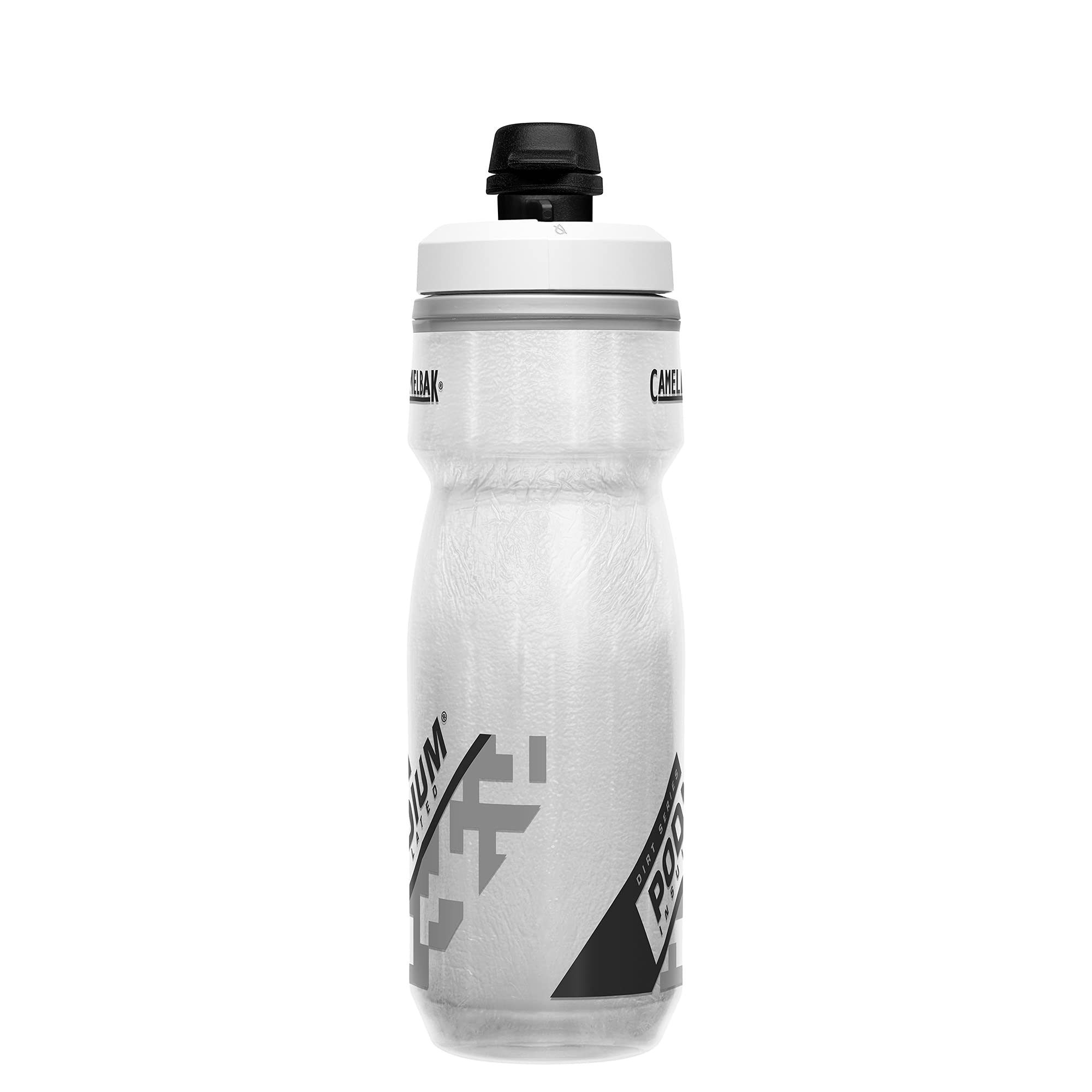 Camelbak Podium Dirt Series Chill Insulated Mountain Bike Water Bottle 21Oz, White