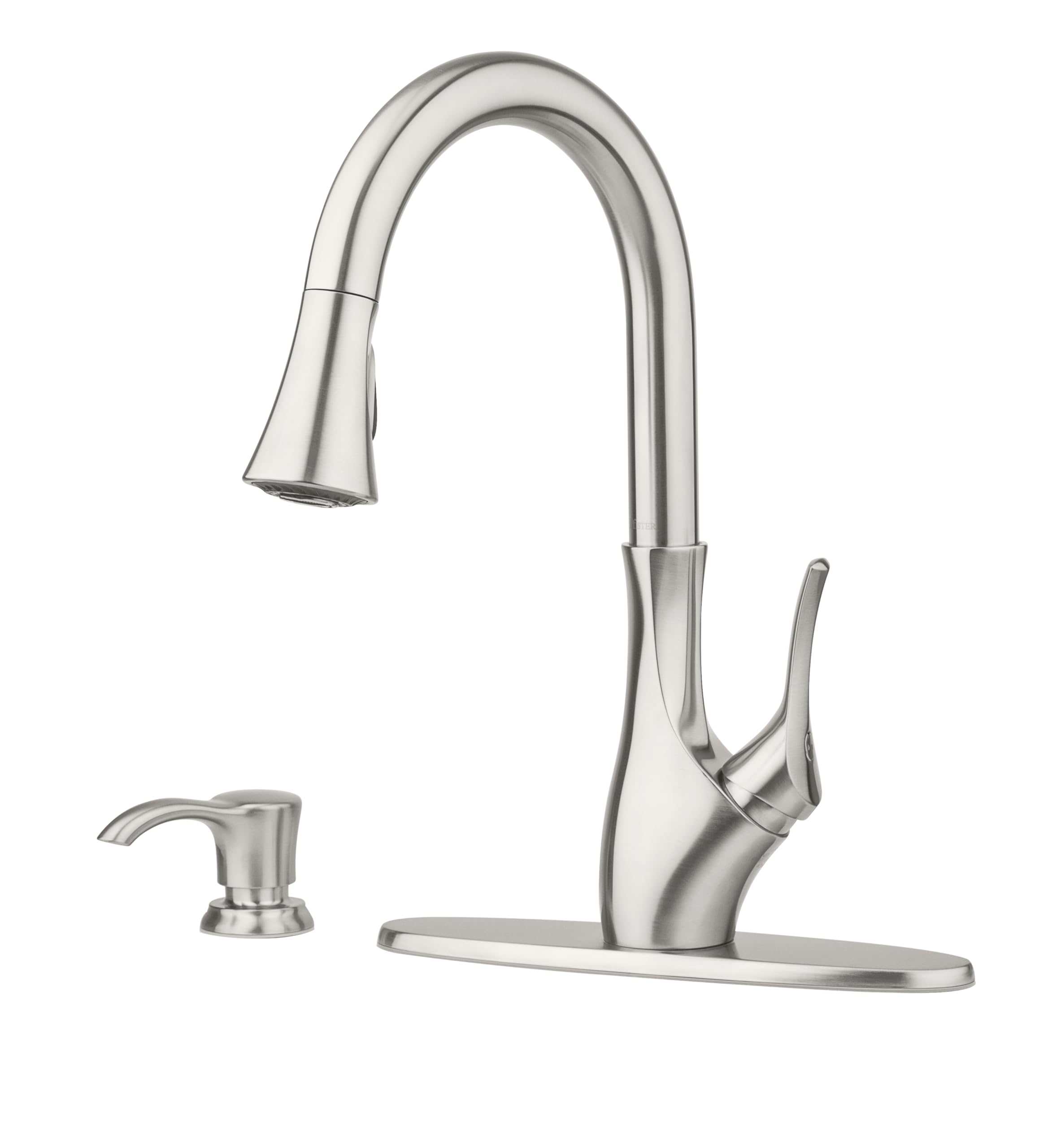 Pfister F-529-7Tgs Tegley 1-Handle Pull-Down Kitchen Faucet With Soap Dispenser, Stainless Steel