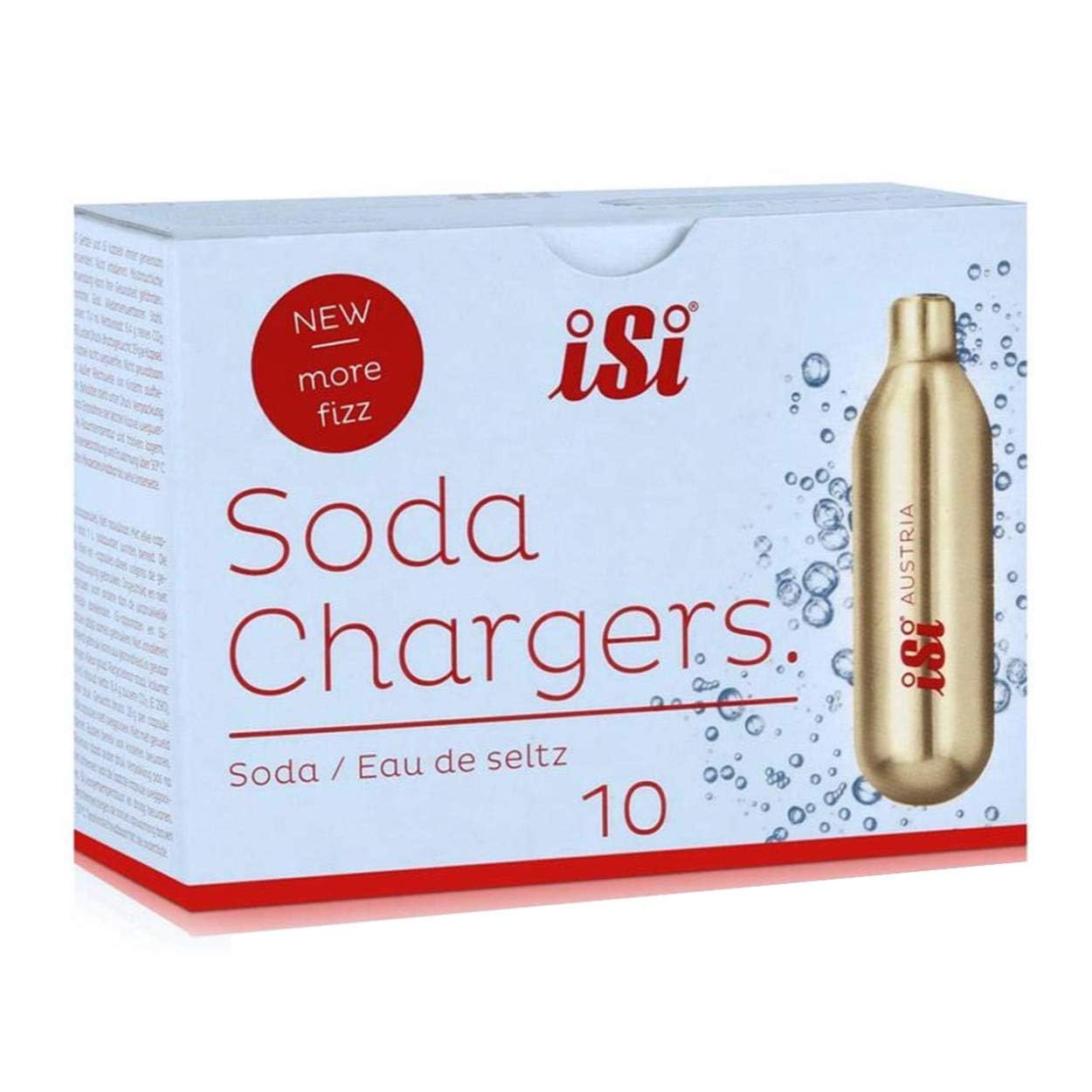 iSi Sodamaker Classic Mesh 1 Quart Soda Siphon Bottle with Chargers