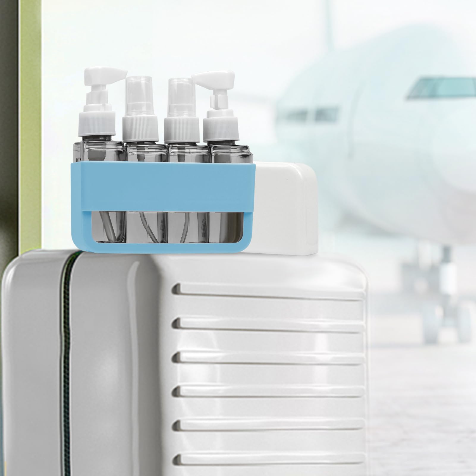 Skycase Travel Toiletries Containers - Tsa Approved Travel Bottles Refillable Shampoo Perfume - Travel Size Essentials, Airplane