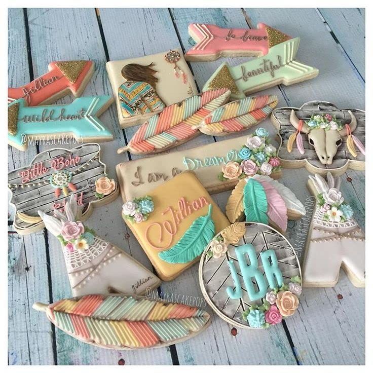 Boho Bohemian Southwest Inca Aztec Frame Plaque 4.5 Inch Cookie Cutter From The Cookie Cutter Shop - Tin Plated Steel Cookie Cut