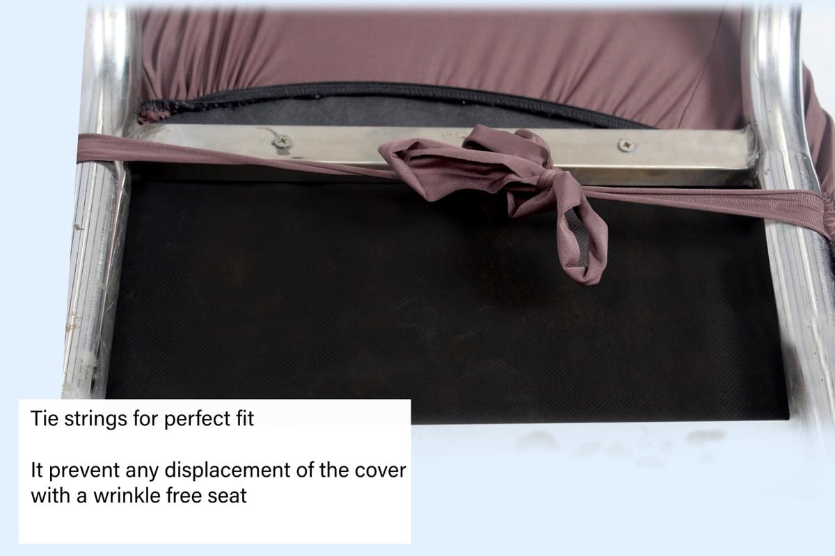 The Furnishing Tree Polyester Spandex Chair Cover Washable Stretchable Coffee Set Of 4