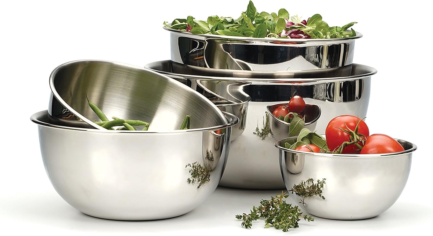 RSVP Intl 2 Qt Mixing Bowl - Stainless Steel