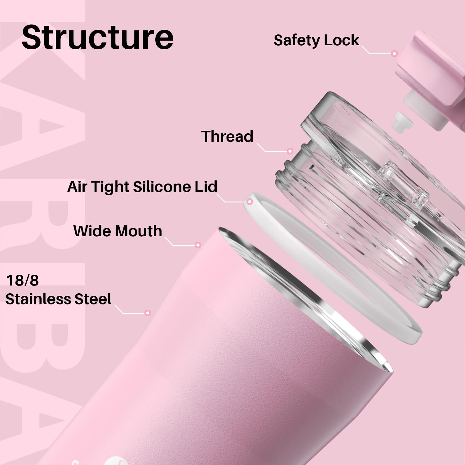 Santeco Travel Coffee Mug 12 Oz, Insulated Coffee Cups With Flip Lid, Stainless Steel Coffee Mugs Spill Proof, Double Wall Vacuu