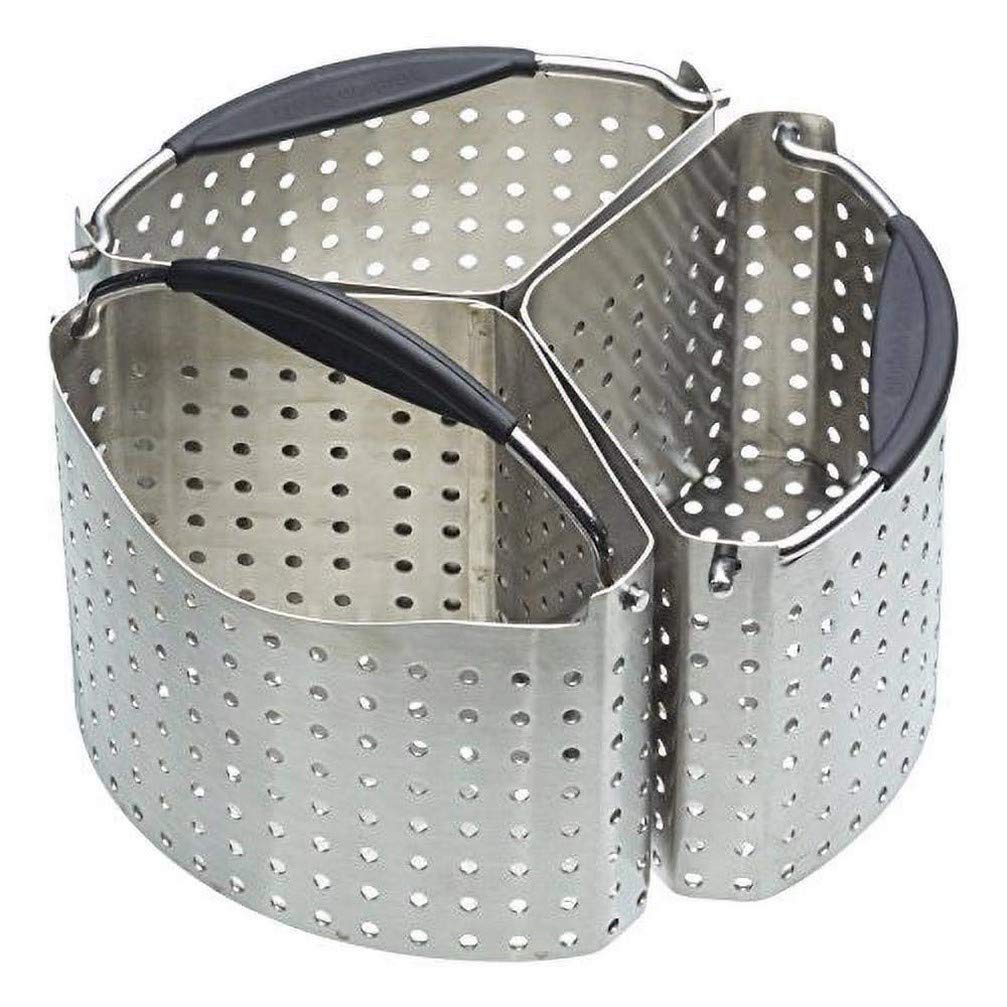 MasterClass Saucepan Divider Baskets, Stainless Steel Saucepan Divider, Pan