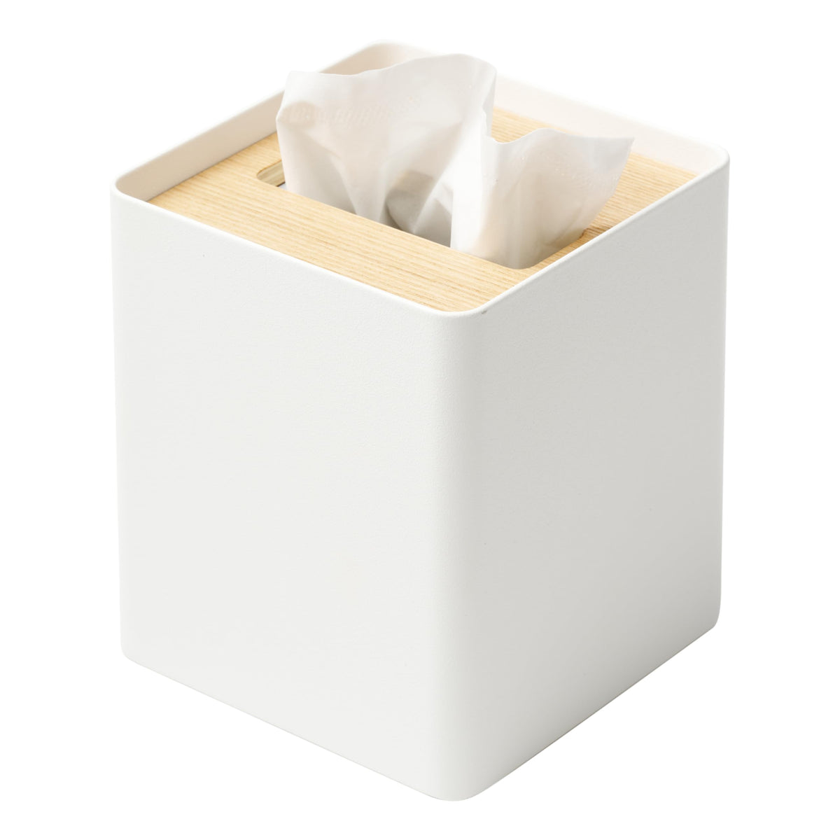 Yamazaki Home Rin Reusable Tissue Box Cover Metal Holder Container Cas ...