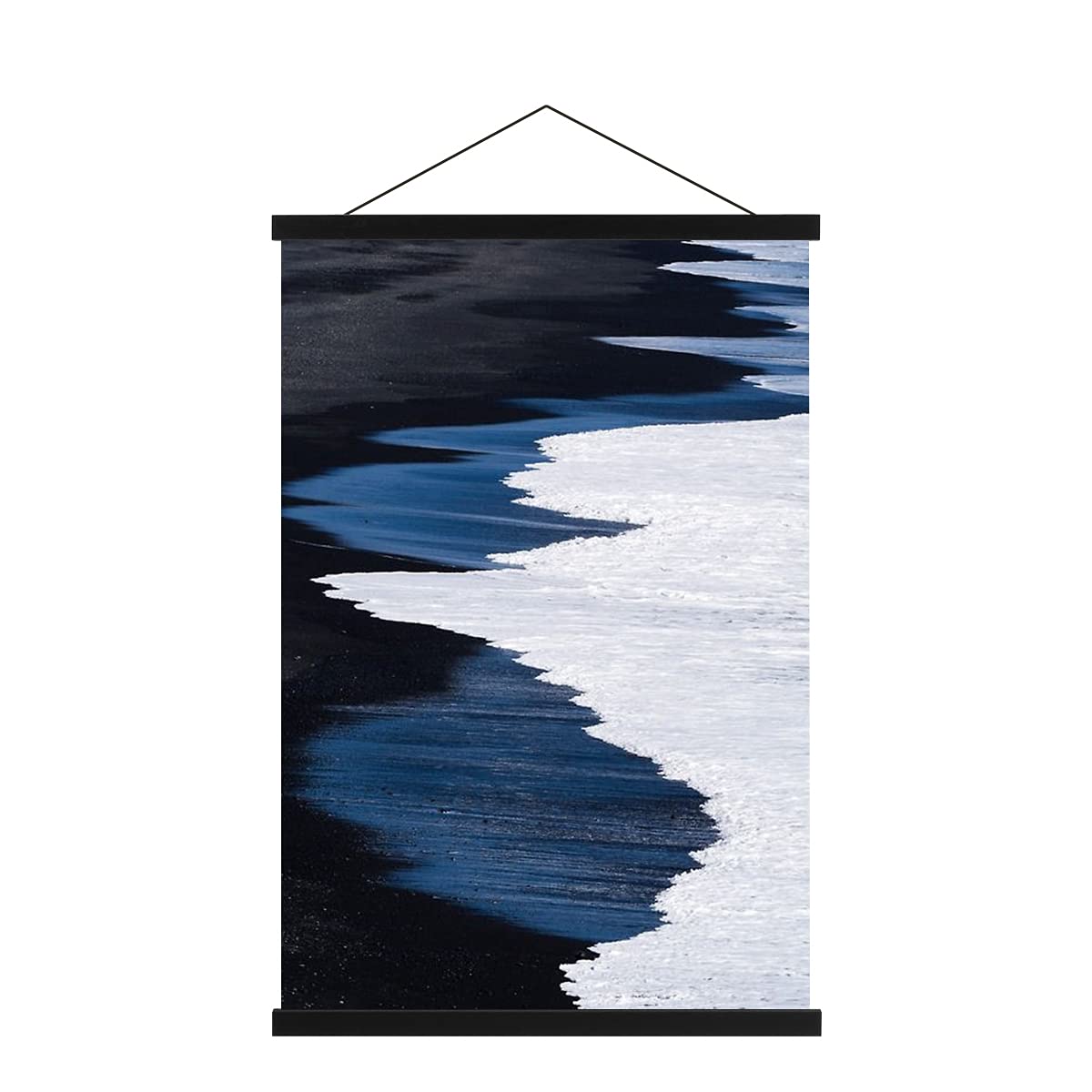 Ywlake Magnetic Poster Hanger, 36X48 36X24 36X12 Poster Frame Wood Wooden Magnet Print Posters Dowel Scroll Hanger Hangers Hangi