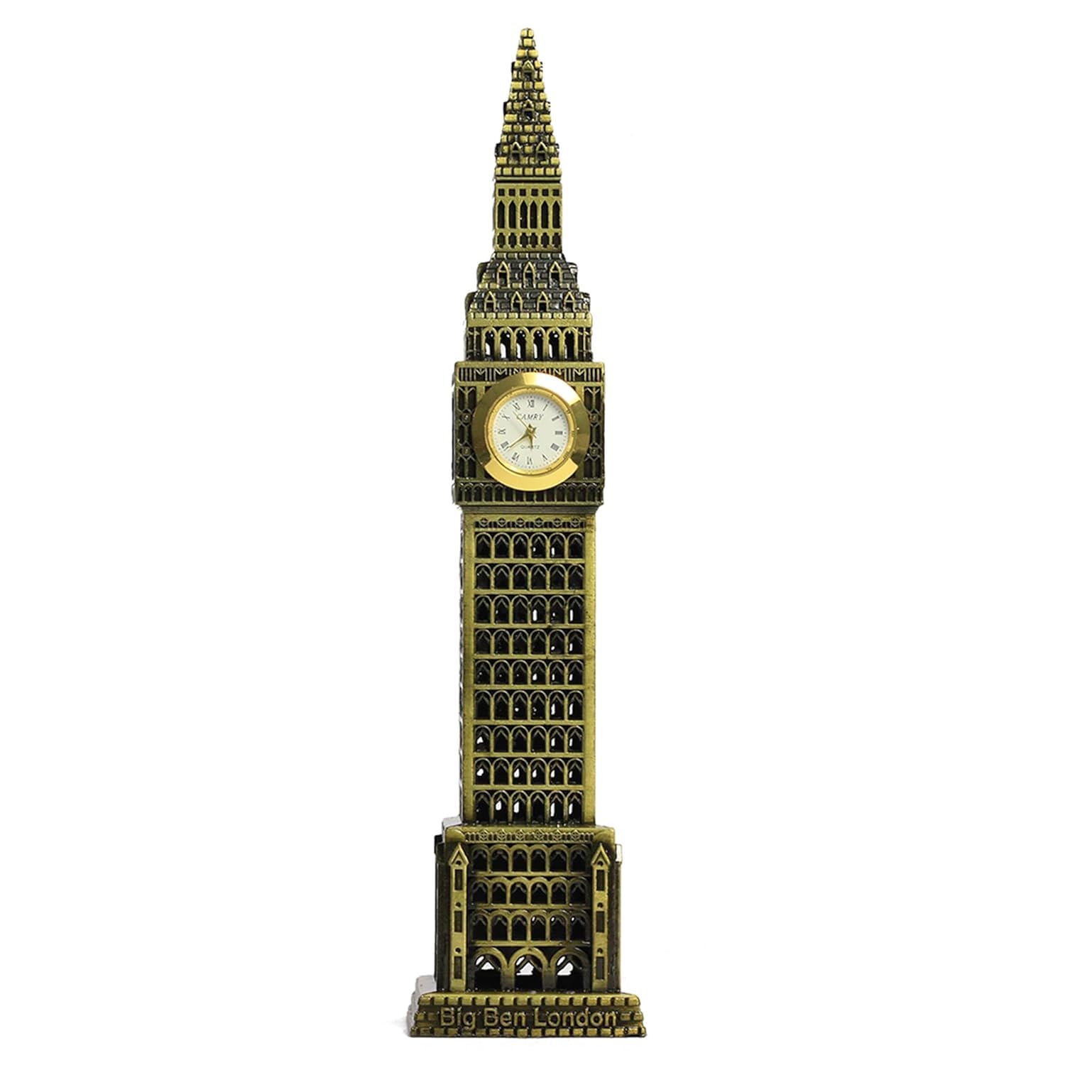 The Quirky Home Metal London Big Ben With Working Clock Showpiece, Decorative London Souvenir Model For Home, Office, Collectibl