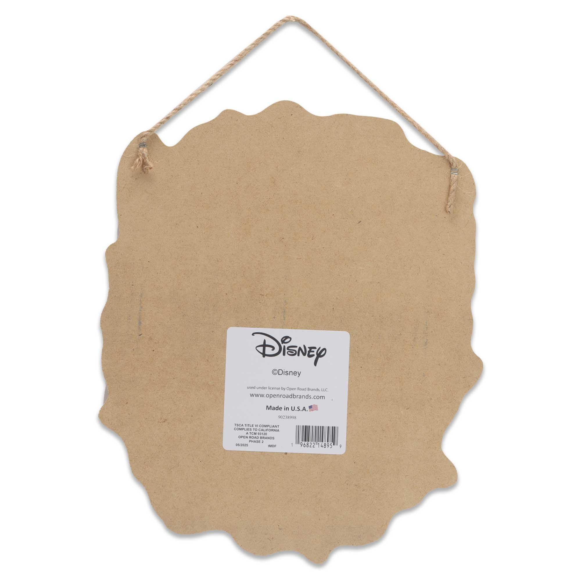 Disney Lilo and Stitch Floral Lei Hanging Wood Wall Decor - Cute Stitch Sign for Home or Beach House