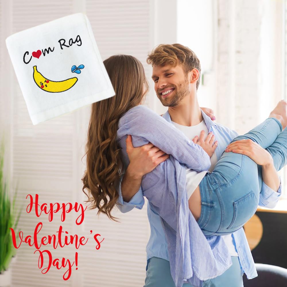 Zlixing Funny Gag Gifts For Boyfriend 2 Pcs Towel Valentines Day Anniversary Romantic Gift For Husband Him Men Fiance Bf Couple