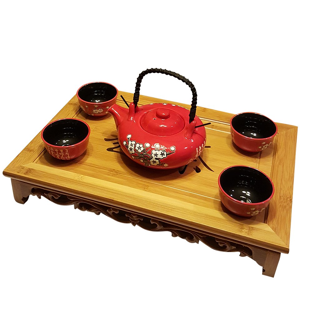 Bamboo Gongfu Tea Serving Tray L18 X W12 X H2.75