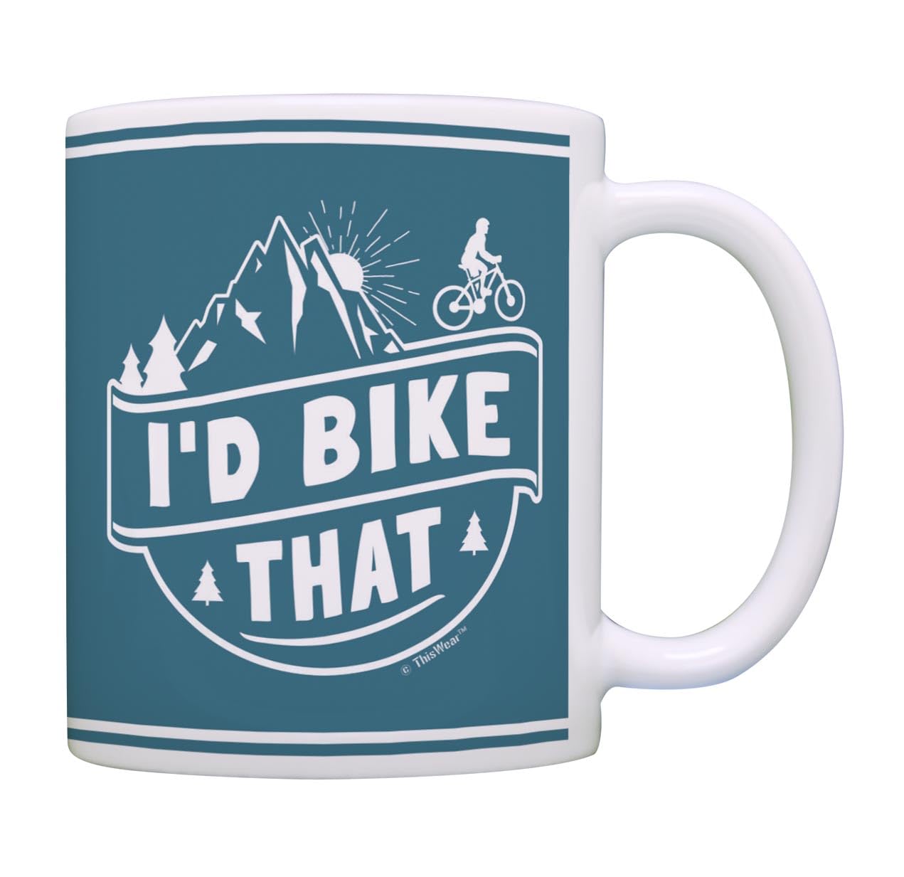 Cyclist Gifts I'D Bike That Mountain Bike Gifts For Men And Women Mountain Bike Lover Gifts Bike Cup Bicyclists Gifts For Men An