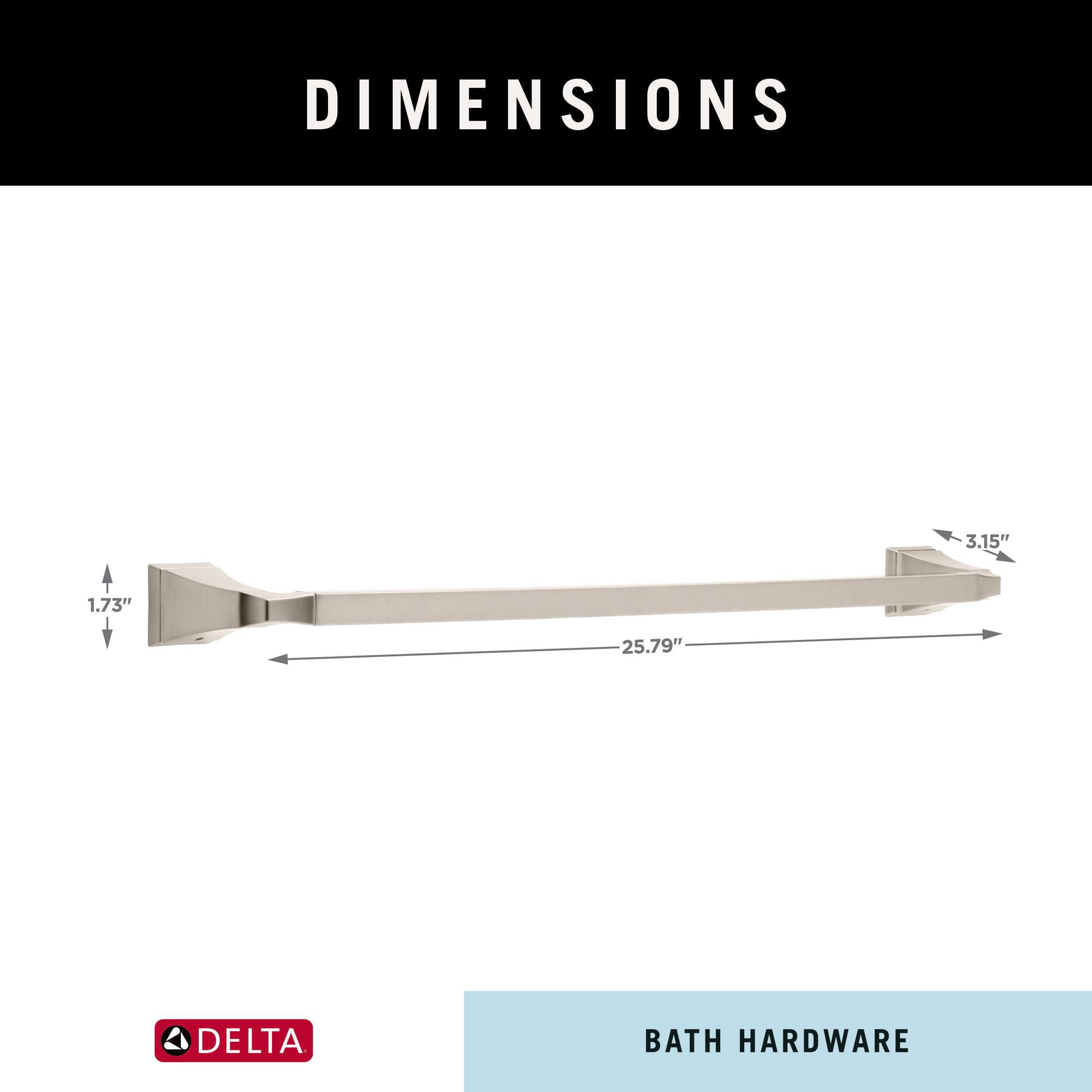 Delta Faucet 75124-Ss Dryden Towel Bar, 24, Stainless