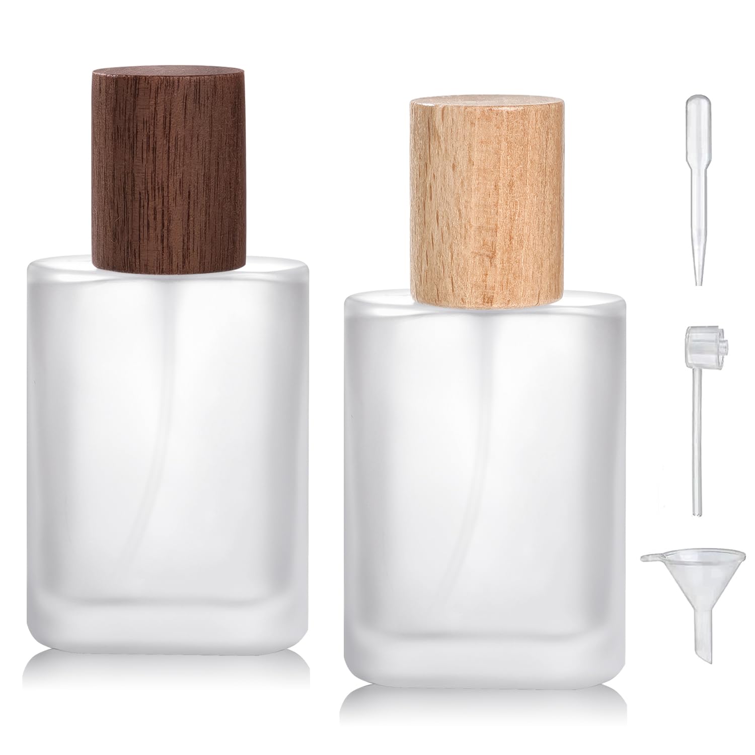 Yerpkefey 30Ml/1.0 Oz Glass Spray Bottle Perfume Atomizer,Travel Vintage Perfume Bottles Empty Refillable Spray Bottle 2Pack (A3