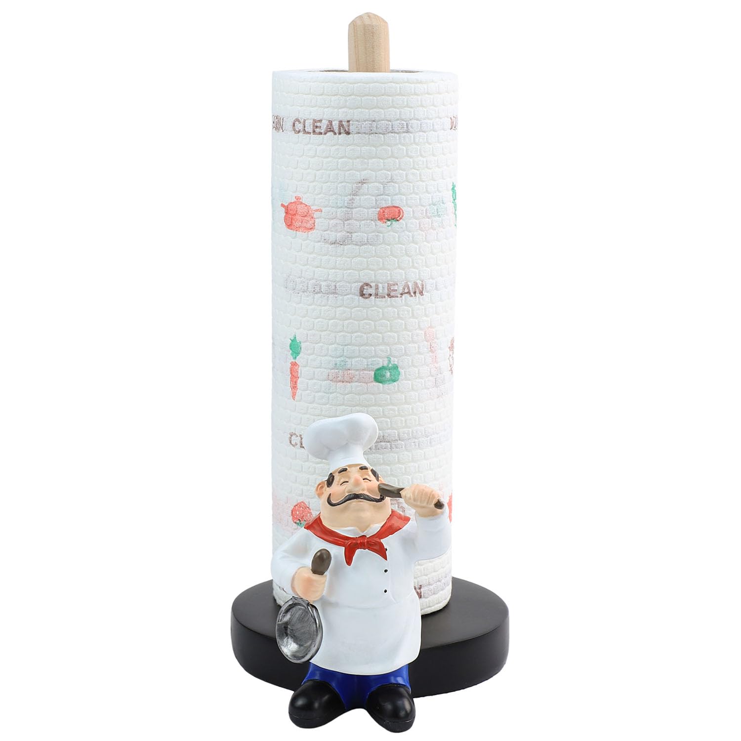 Massjoy Chef Style Paper Towel Holder, Resin Crafts Display For Kitchen Cafe Western Restaurant Cake Shop Dessert Shop.