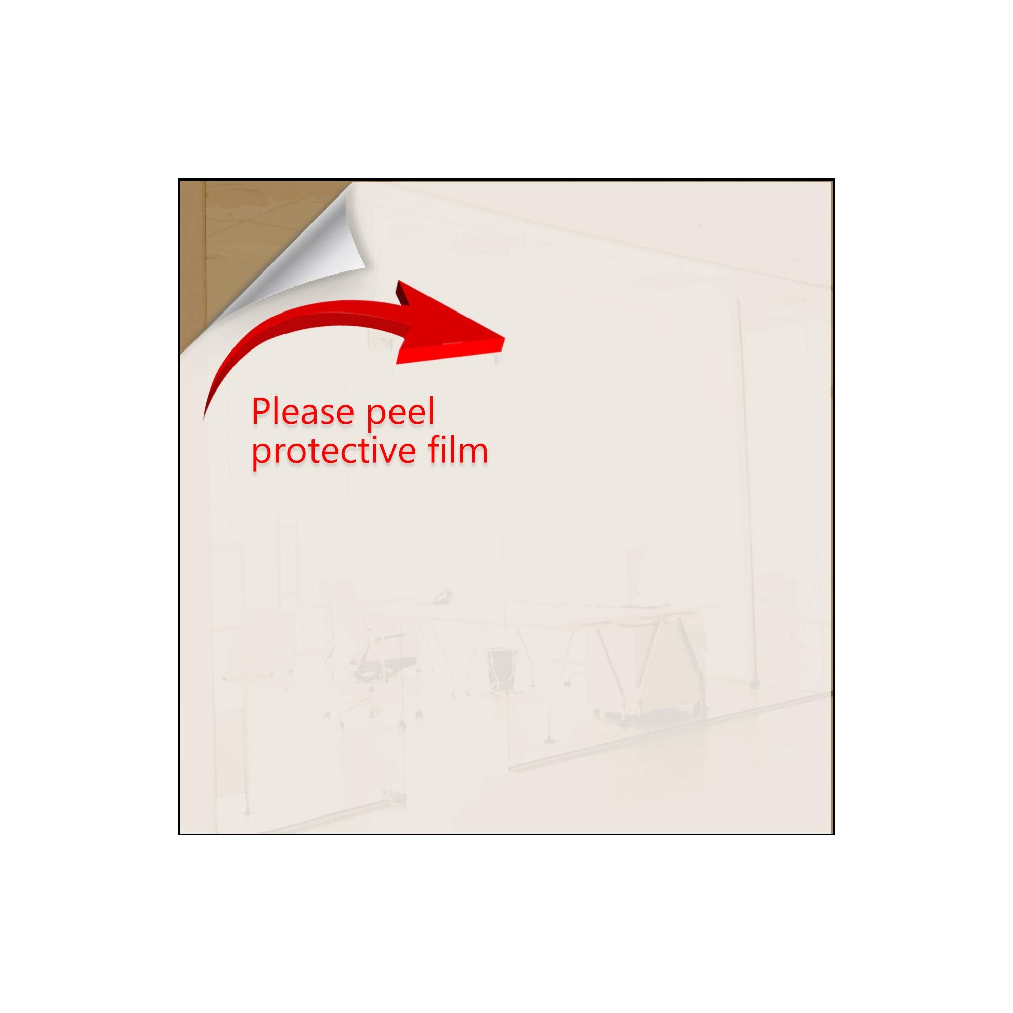 Marketing Holders Acrylic Mirror 12 x 24 Rectangular Bronze Tile Reflective Frameless Sheet Perfect for Home and Party Decor Tab