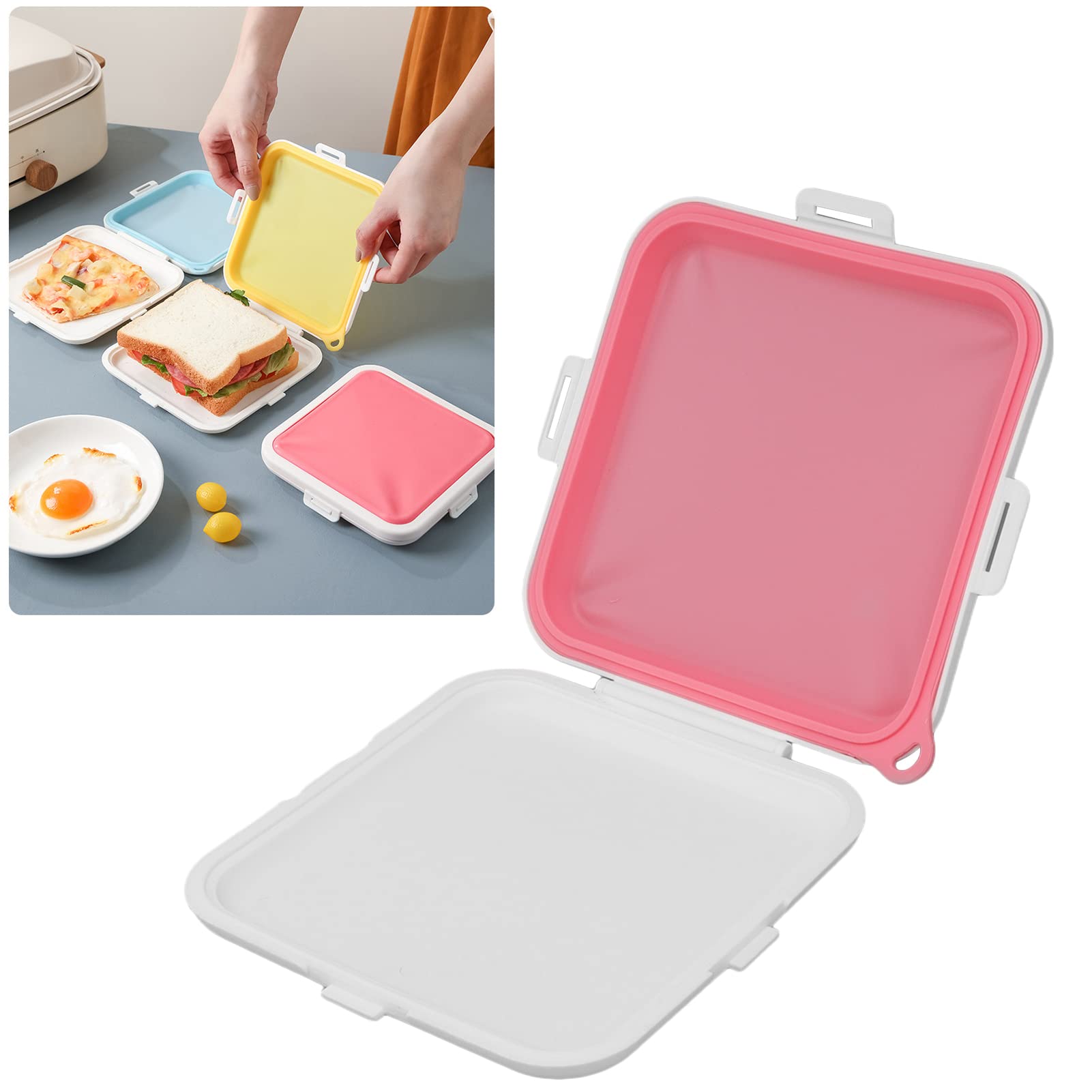 Portable Food Storage Sandwich Lunch Box Container Leakproof Snack Storage For Students Office Workers For Work Picnic Outing(2#