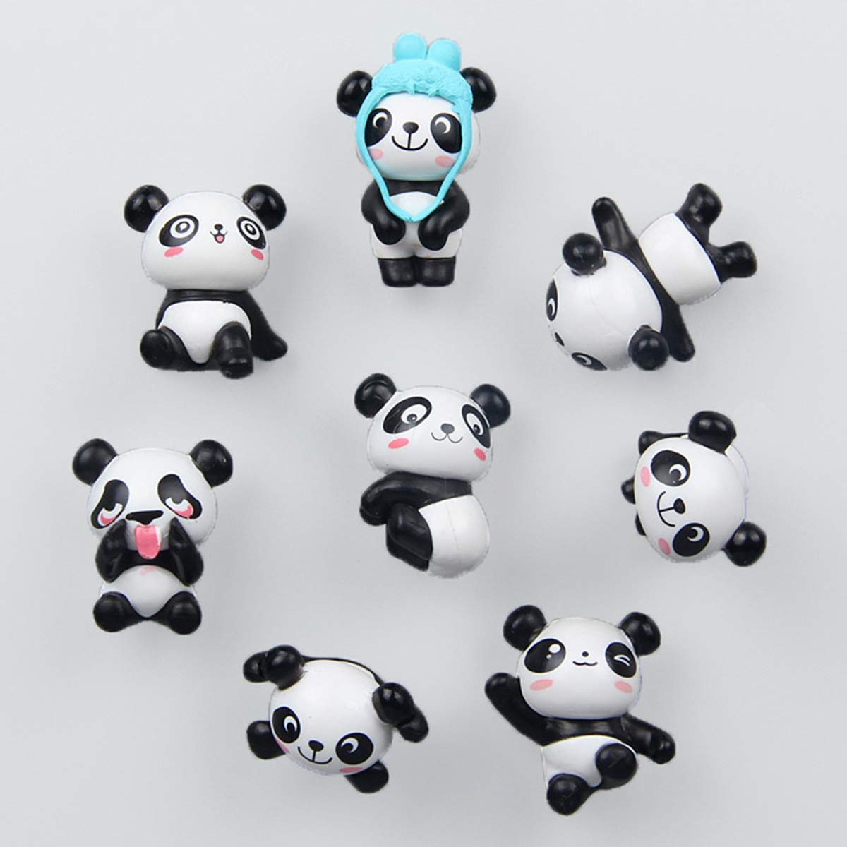 Decorative Refrigerator Magnets, Perfect Fridge Magnets For House Office Personal Use (8Pcs Pandas 1)