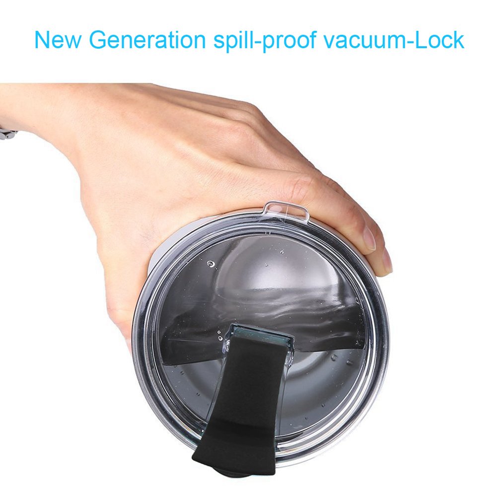 Weierken 30Oz 2 Lids,3.7 Inch Diameter Fits For Yeti Rambler, Ozark Trail With Slider Spill Resistant Vacuum Replacement,Locking