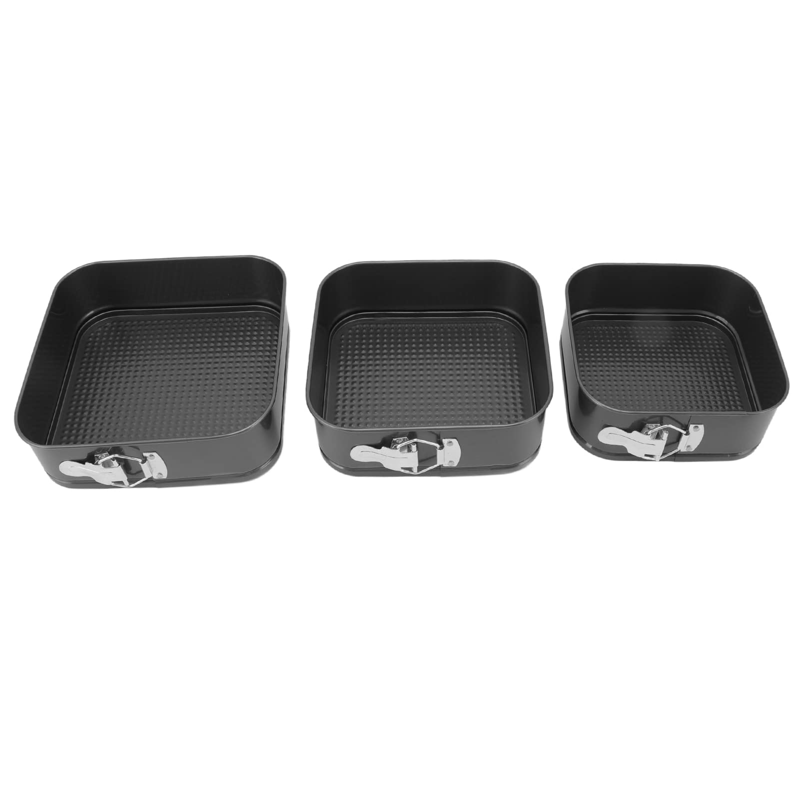 Hywhuyang 3Pcs Cake Pan Set For Baking, Springform Pan Cake Pan Square Cake Pan Nonstick Cheesecake Pan With Removable Bottom Fo