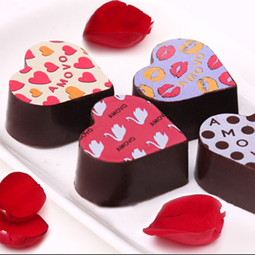 Chocolate Transfer Sheet Mold Polycarbonate Chocolate Mold Diy Handmade Chocolate Magnetic Chocolate Mold Candy Mould Heart Shap