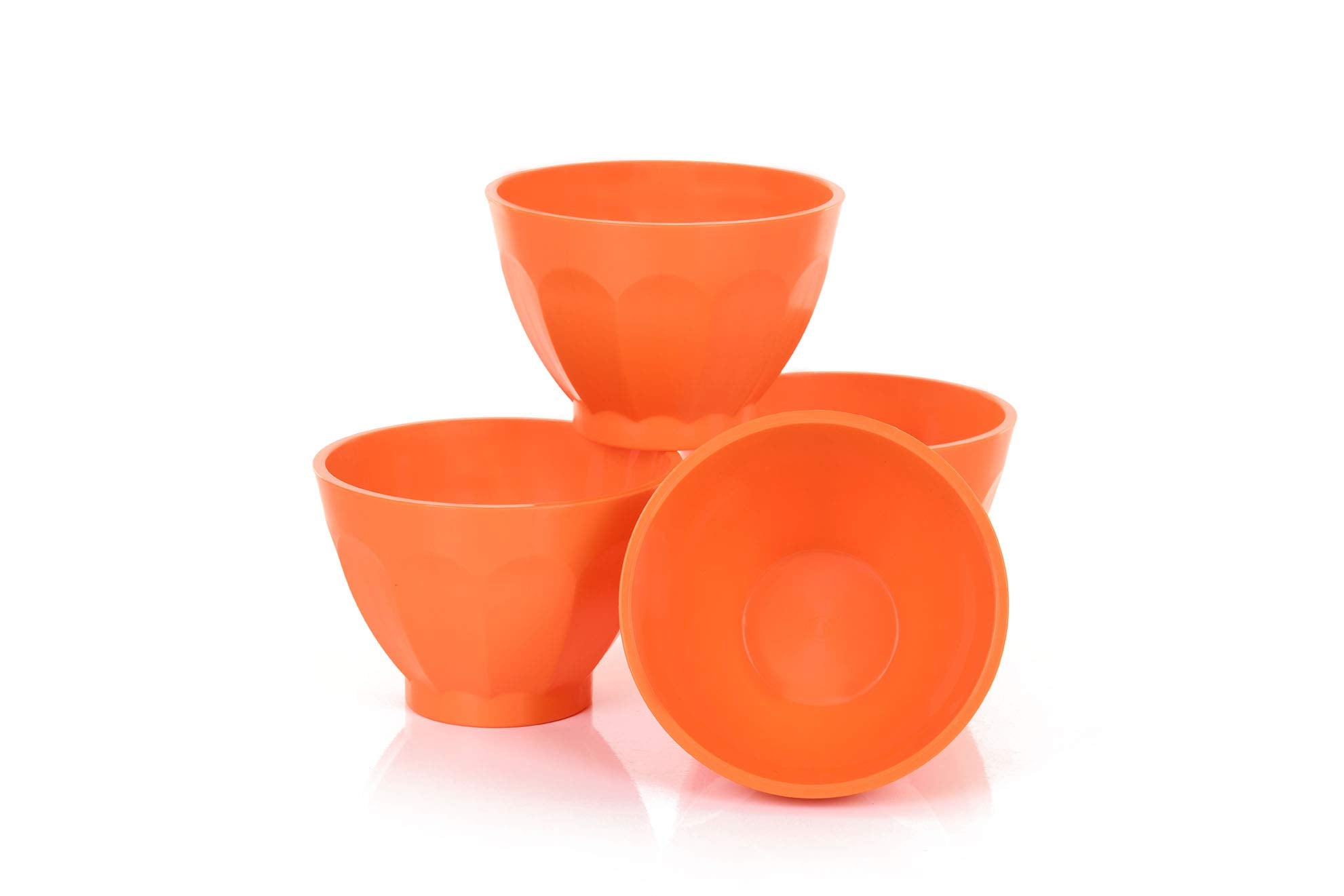 Mintra Home Unbreakable Bowls and Trays (Bold Collection)  Dark Orange  (Small Bowl 4pk - 250ml (8oz)