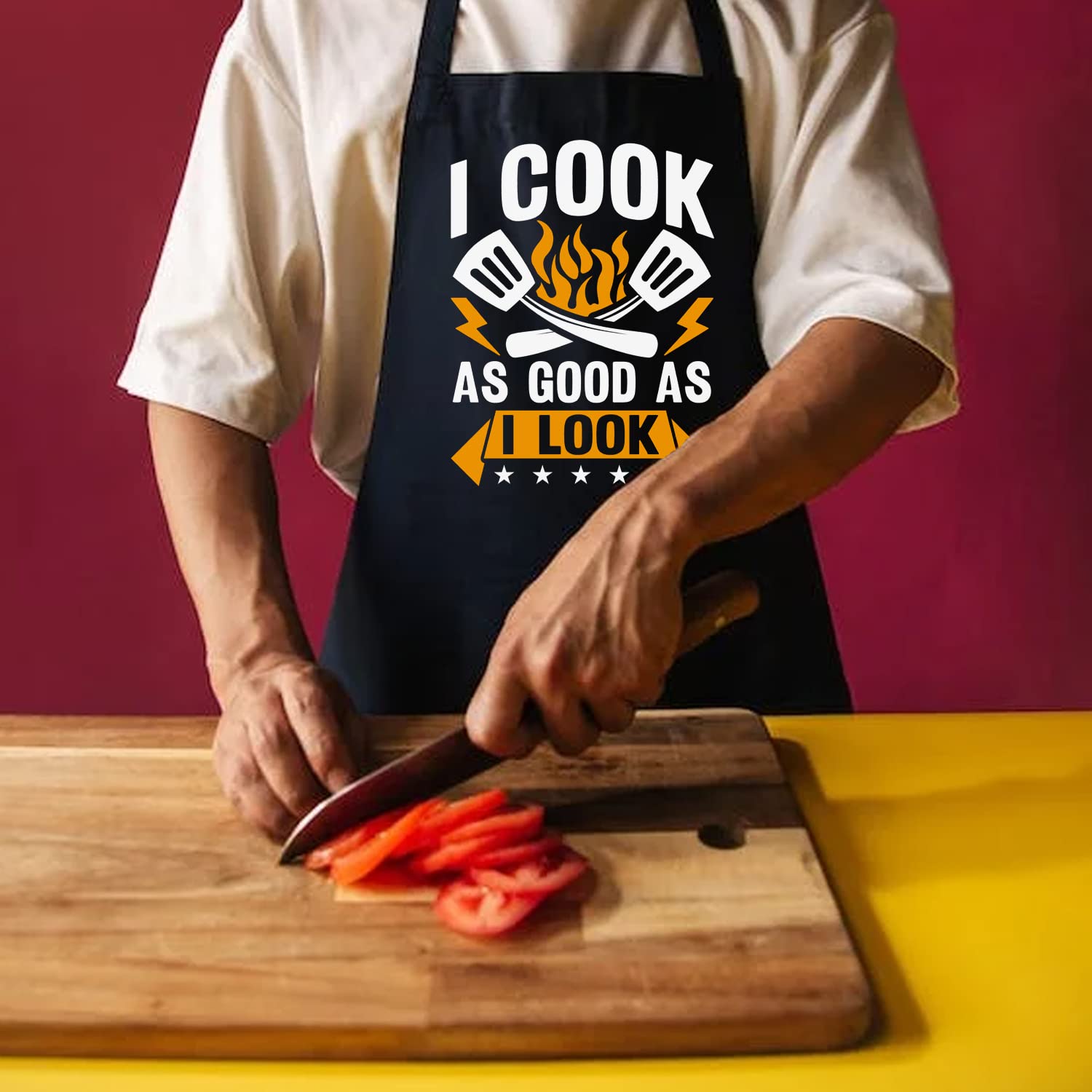 Cooking Gifts For Men, Funny Aprons For Women With Pockets For Kitchen Baking Grill Bbq, Grilling Gifts For Men Chef Dad Mom Hus