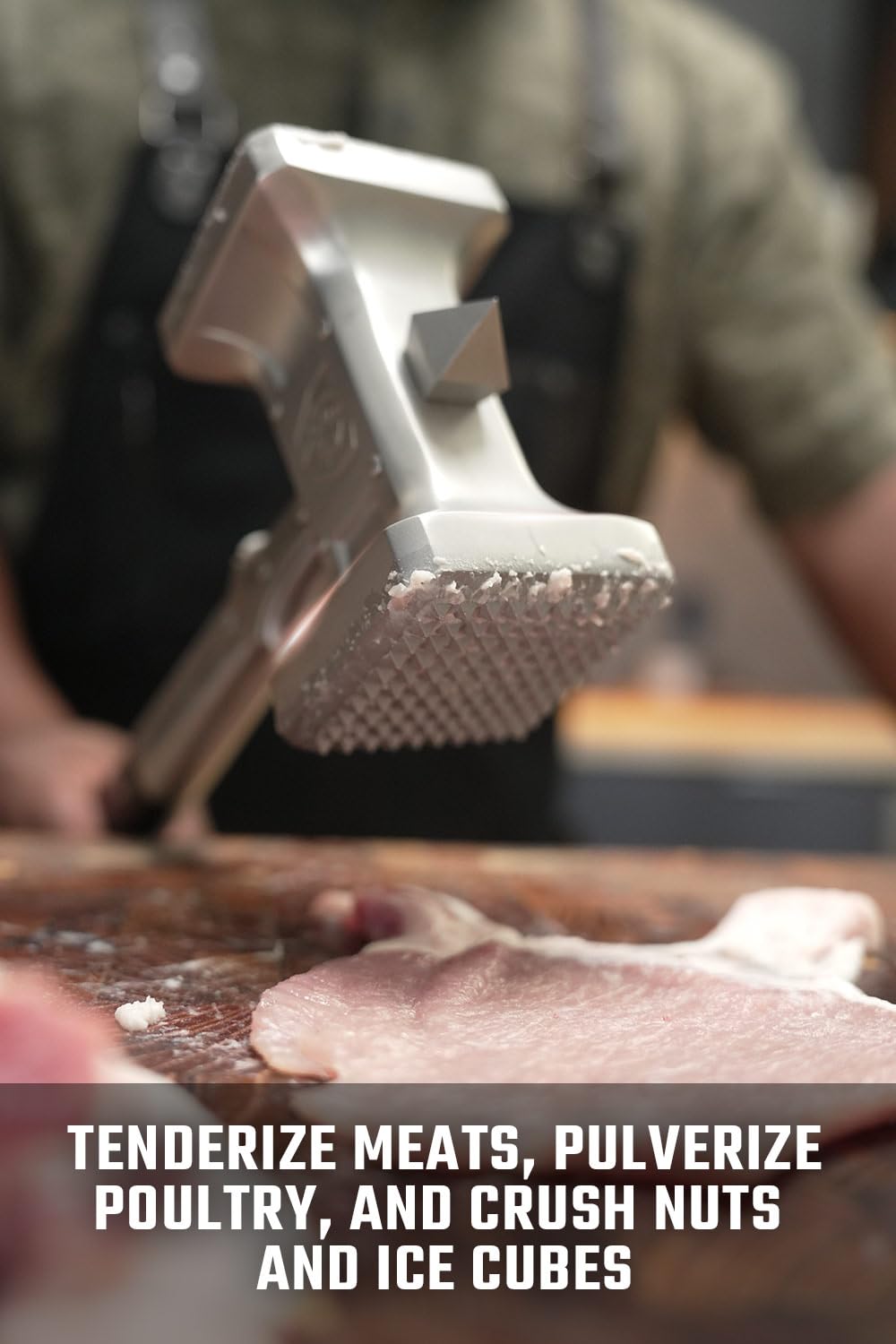 Dalstrong Meat Tenderizer Tool - New Improved - Dual Sided, Extra-Large Meat Hammer - Premium High-Carbon Stainless Steel - Meat
