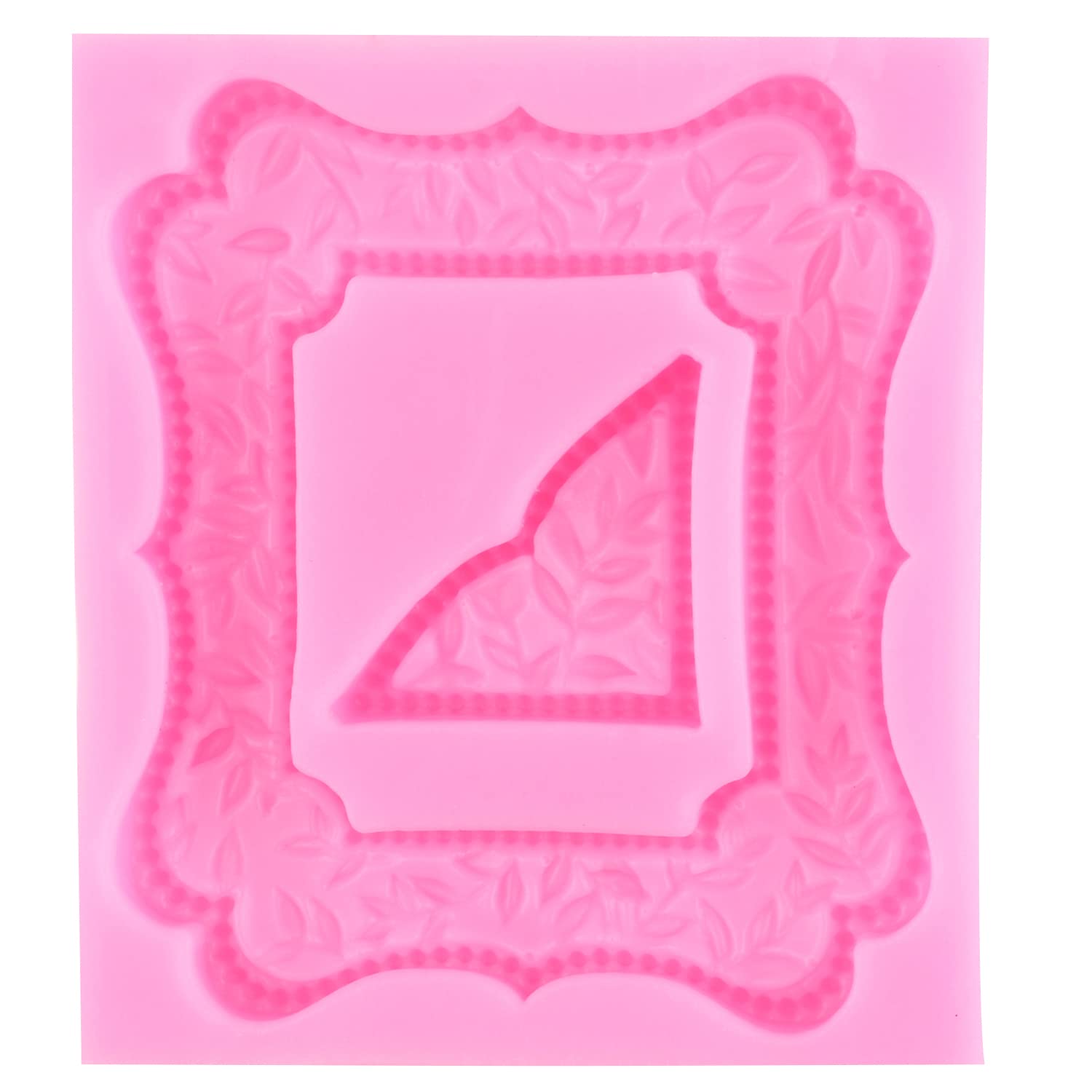 Mypracs Photo Frame Silicone Molds Picture Frames Fondant Mold Mirror Frame Candy Mold For Cake Decorating Cupcake Topper Chocol