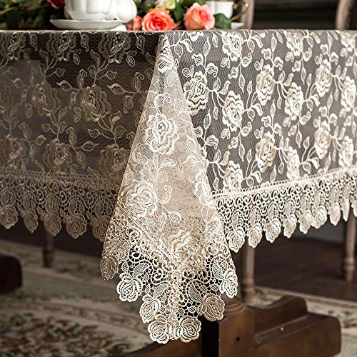 Artable Rectangular Table Cloth Lace Macrame Vintage Tablecloth Shabby Chic Embroidered Oblong Table Cover For Wedding Banquet H