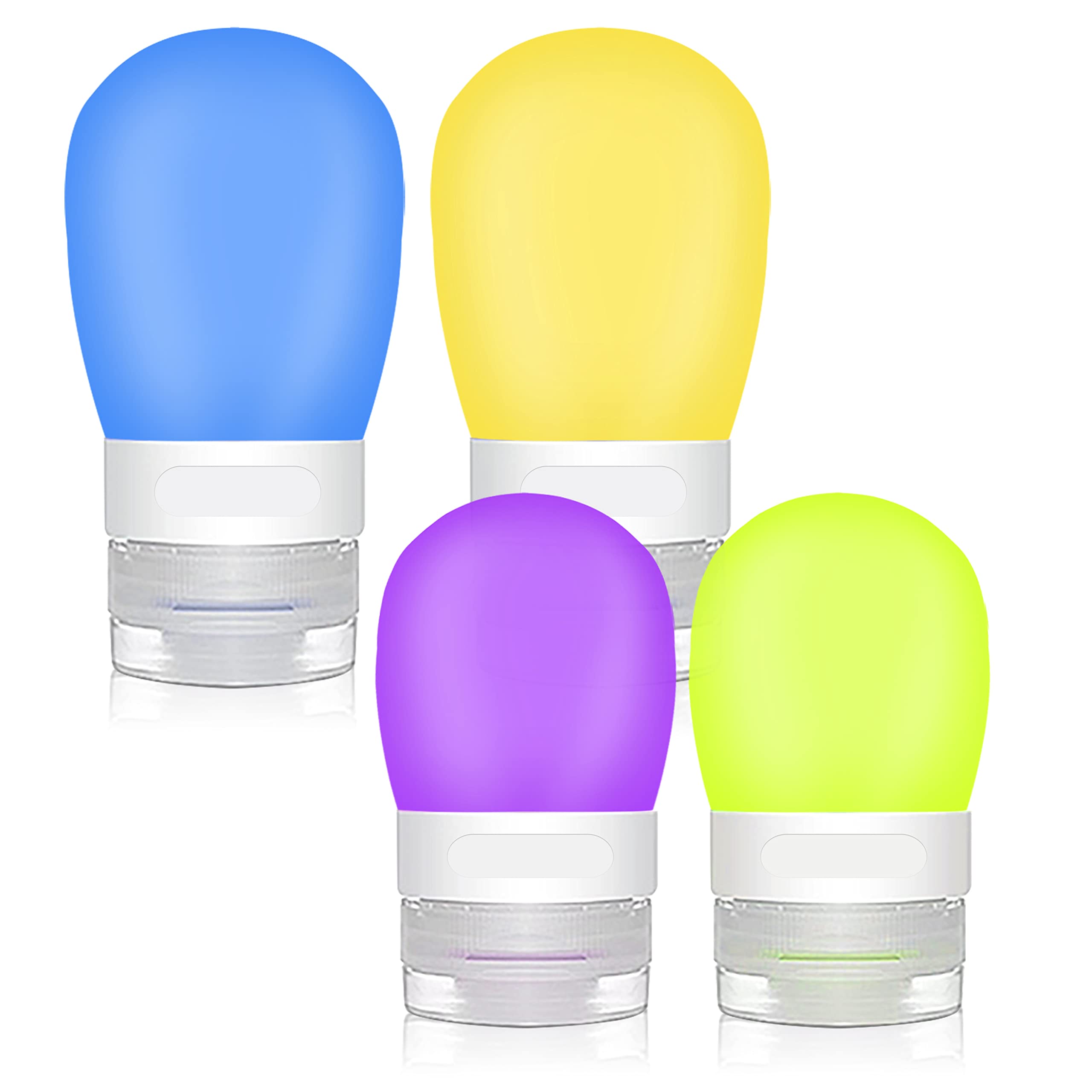 Aicmei 4-Pack Squeeze Salad Dressing Bottles, Leak Proof Food Storage Sauce Bottles Sauce Bottles, Portable Small Salad Dressing